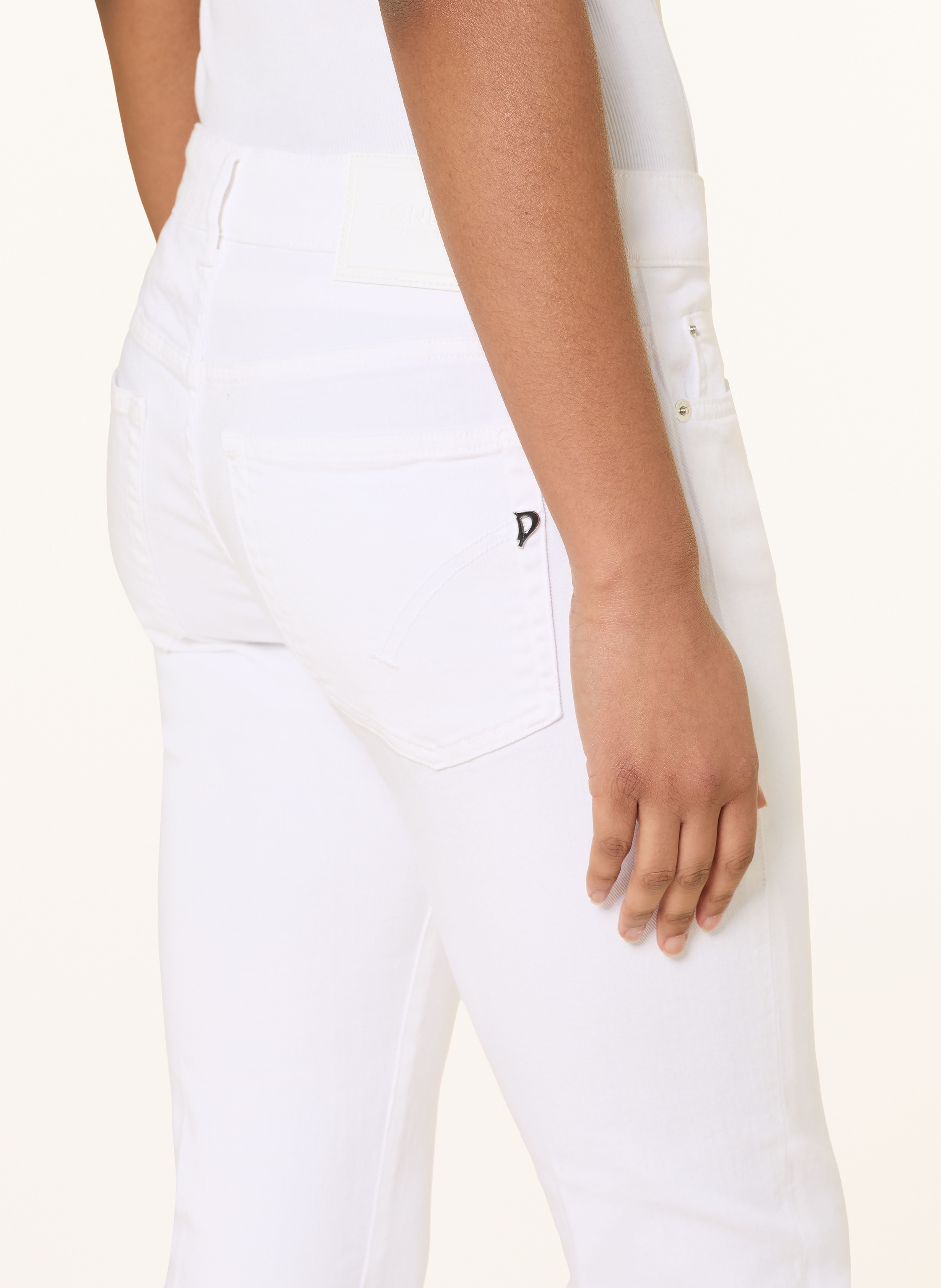 Thumbnail - Dondup Cropped Jeans Rose weiss