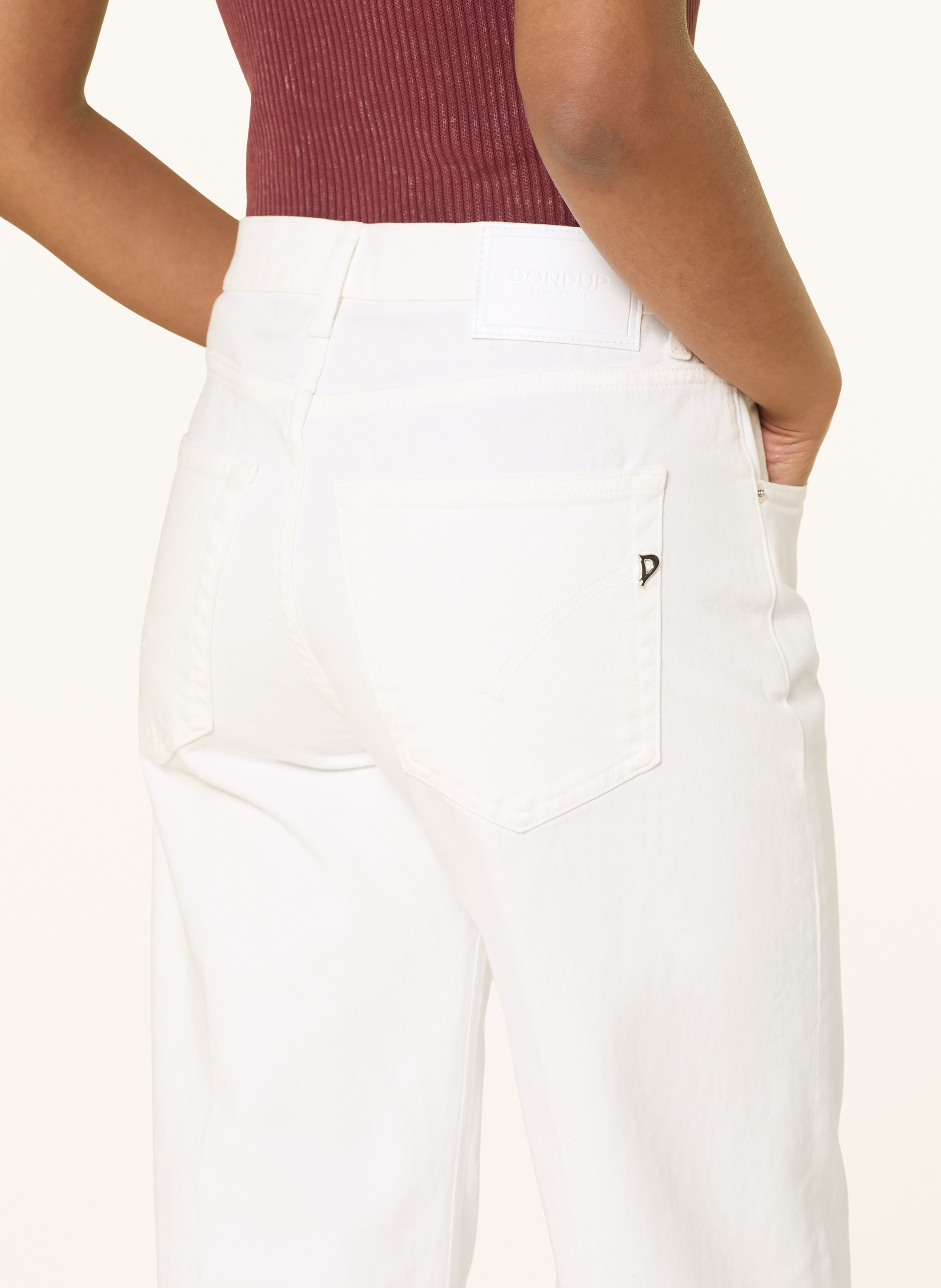 Thumbnail - Dondup Wide Leg Jeans Jacklyn weiss