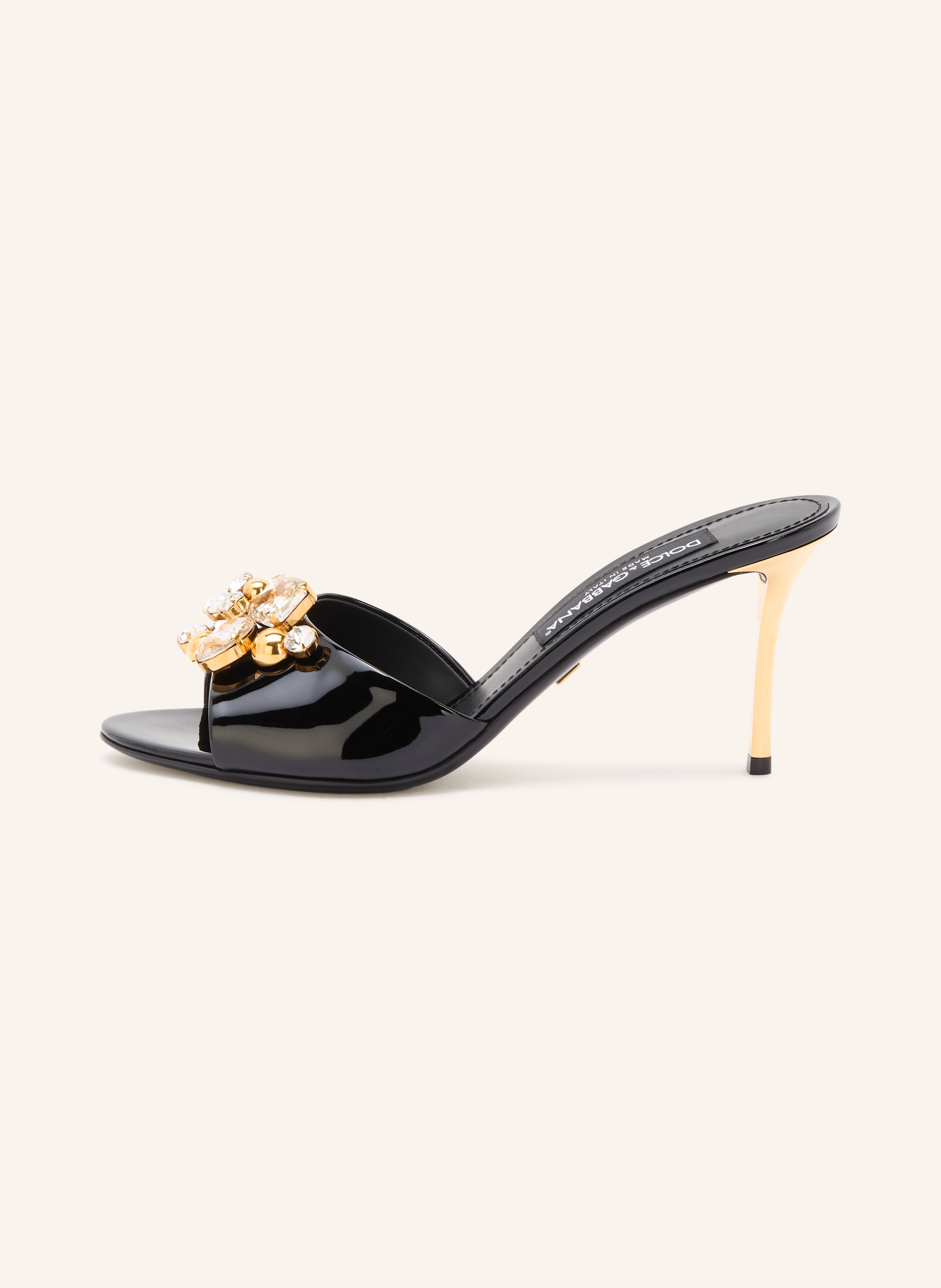 Thumbnail - Dolce & Gabbana Mules Mit Schmucksteinen schwarz