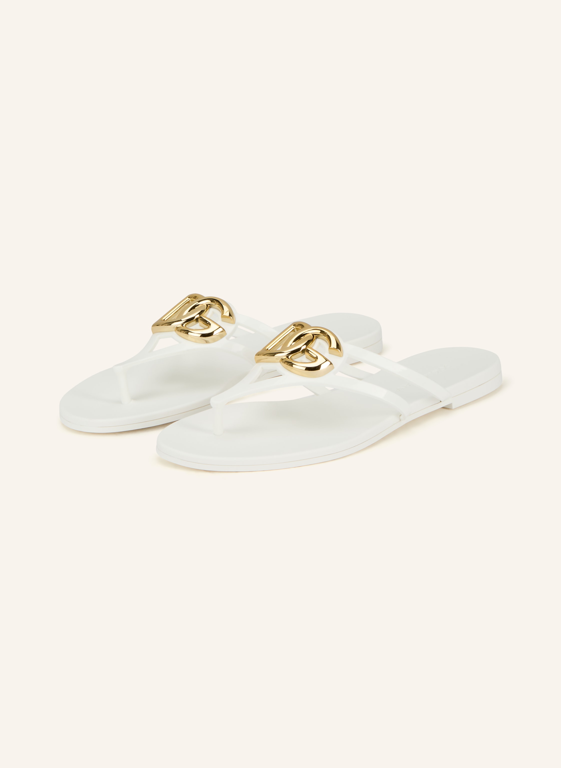 Dolce & Gabbana Zehentrenner weiss