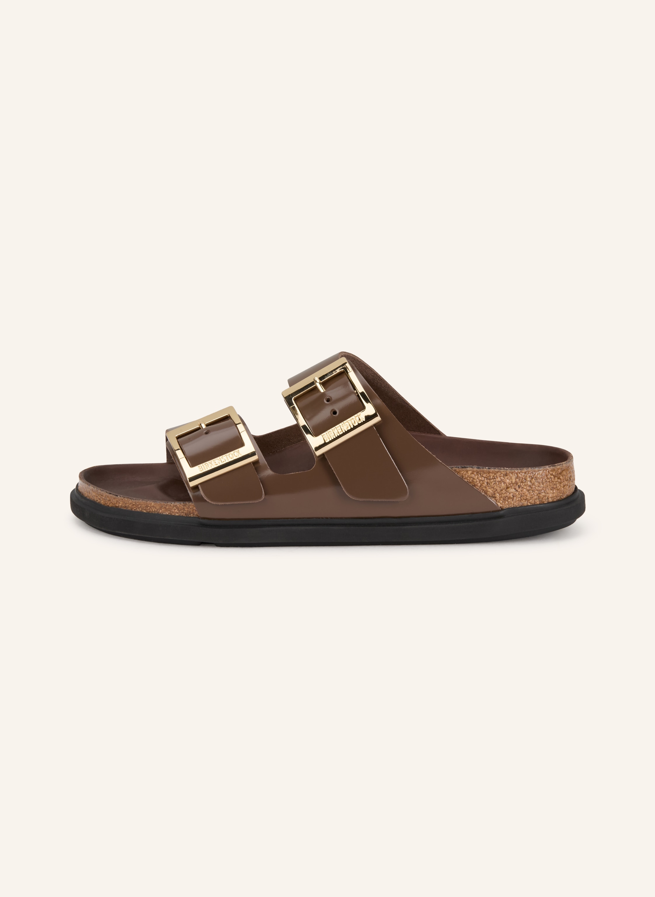 Thumbnail - Birkenstock Pantoletten Arizona Droplet Buckle braun