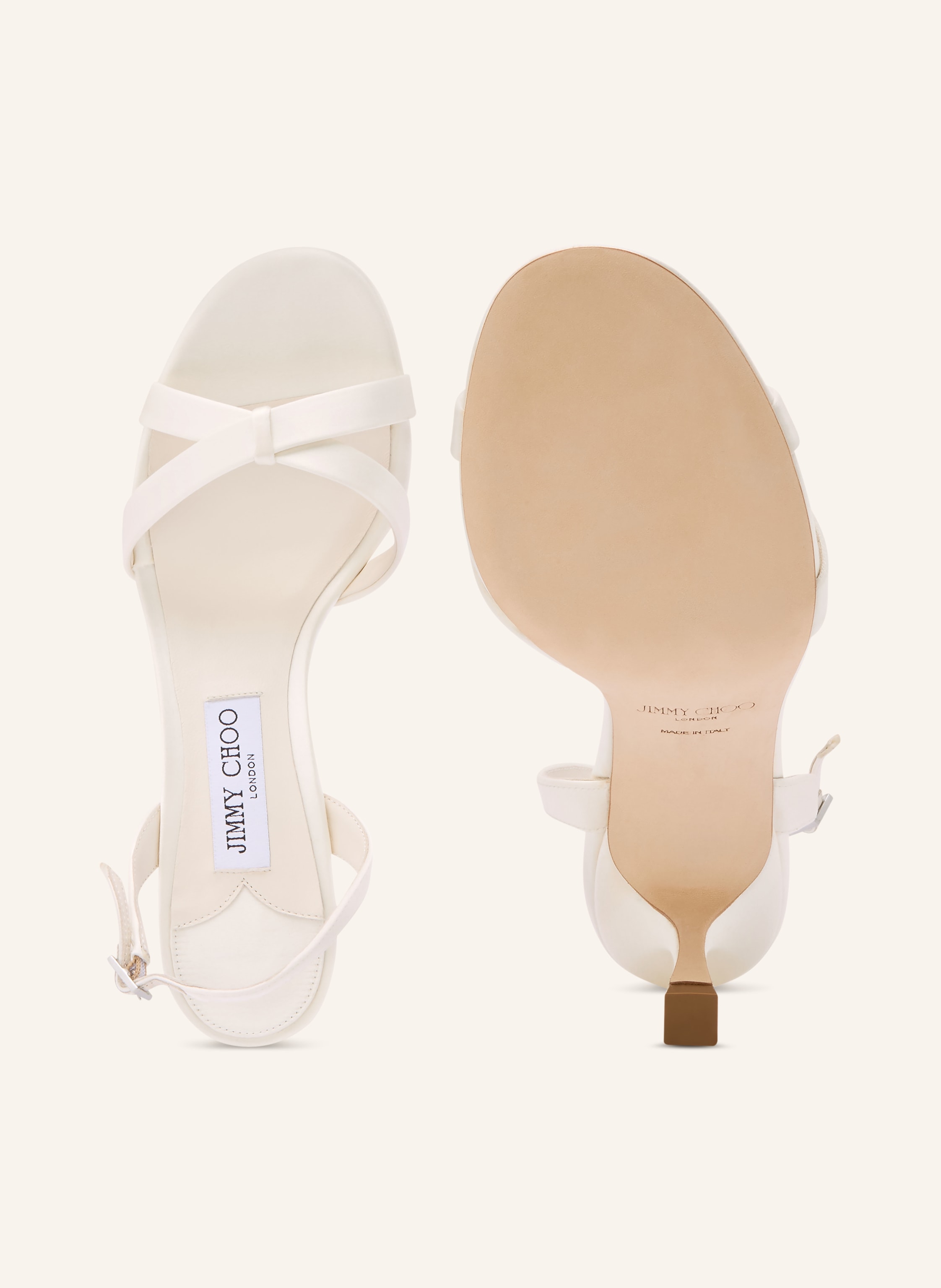 Thumbnail - Jimmy Choo Sandaletten Elsy Mit Schmucksteinen weiss