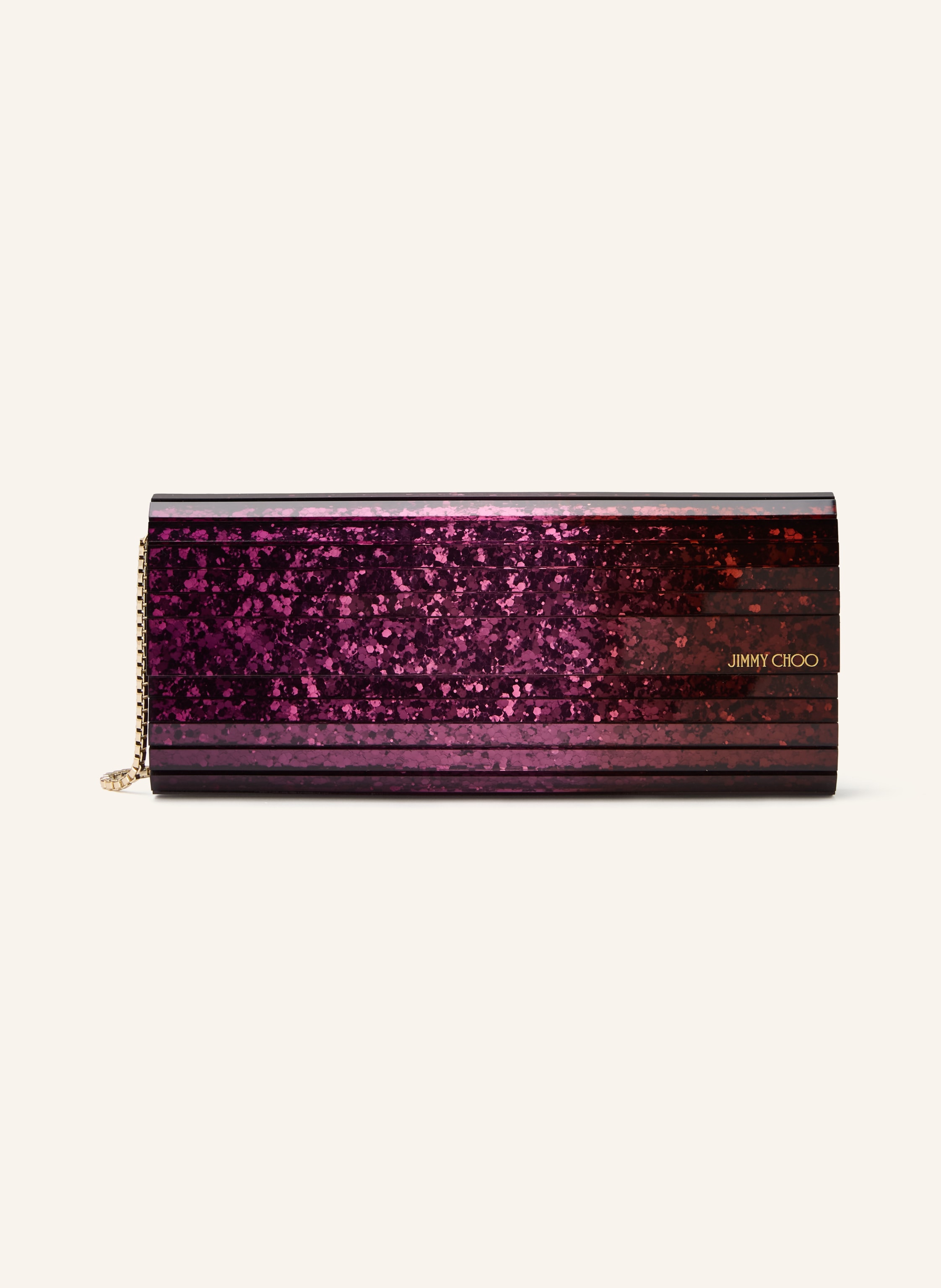 Jimmy Choo Jimmy Choo Clutch Sweetie lila in DUNKELROT / SILBER