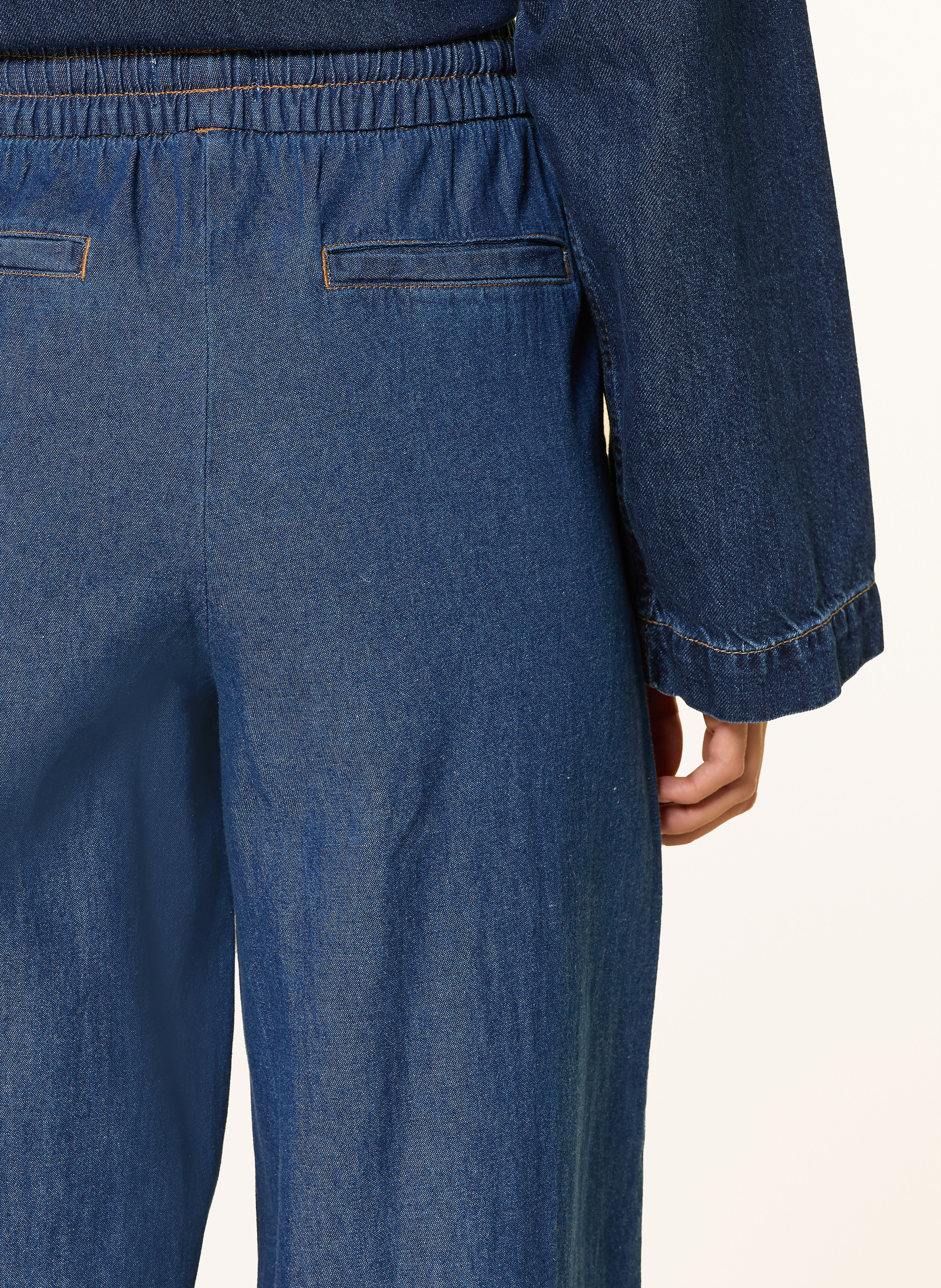 Thumbnail - Ichi Wide Leg Jeans Iharcher blau