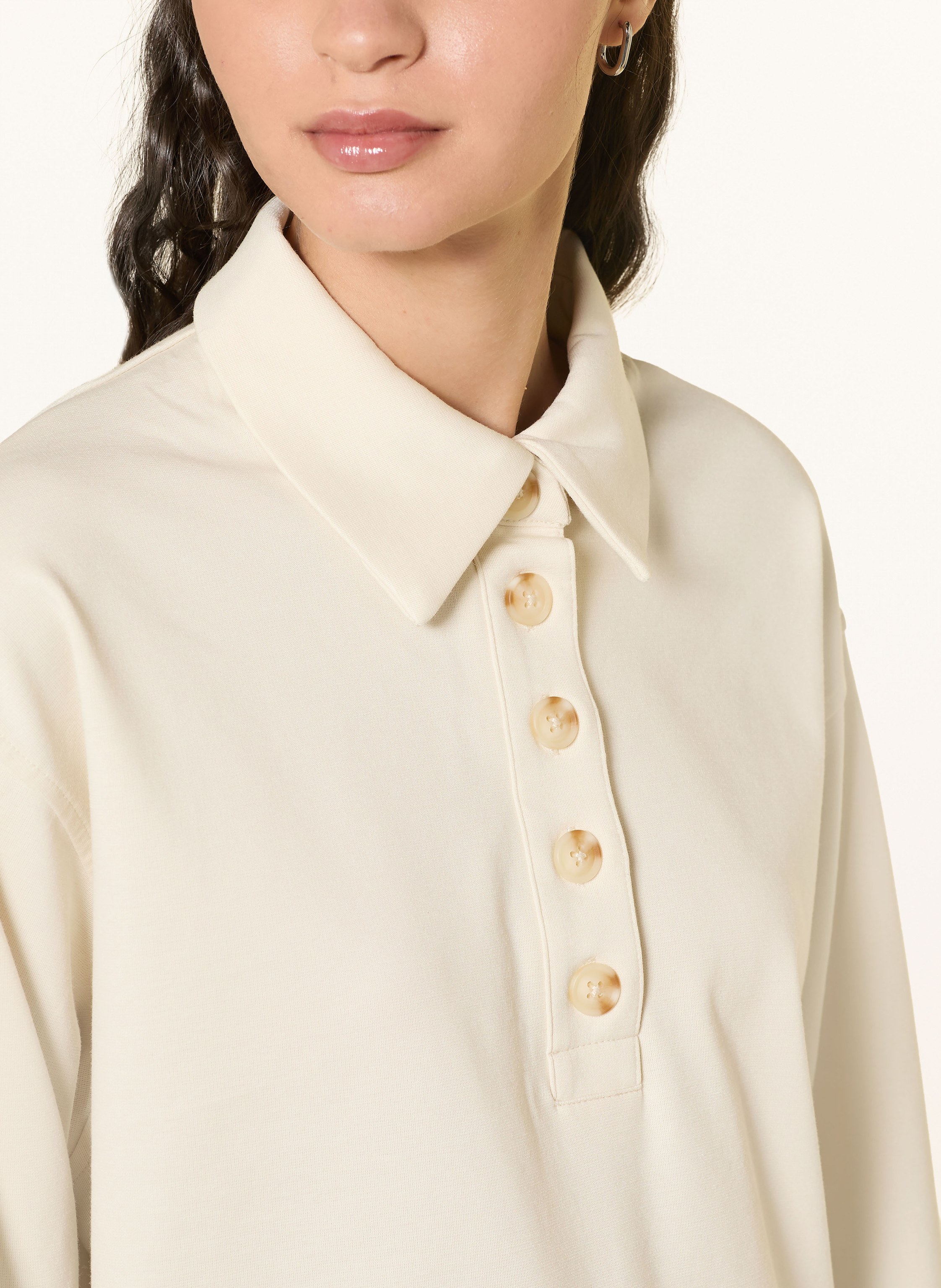 Thumbnail - Ichi Jersey-Poloshirt Ihmoja beige