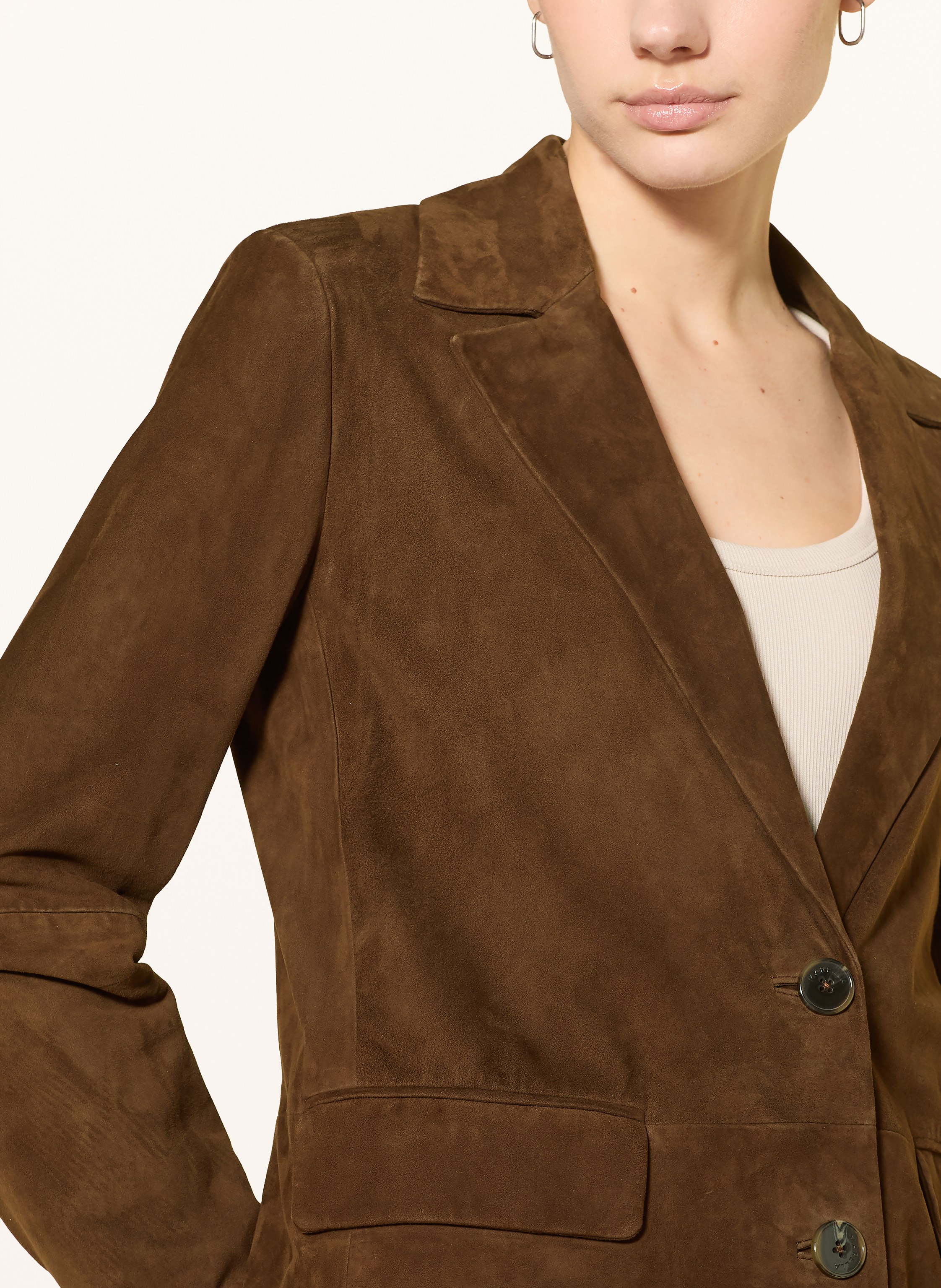 Thumbnail - Marella Lederblazer braun