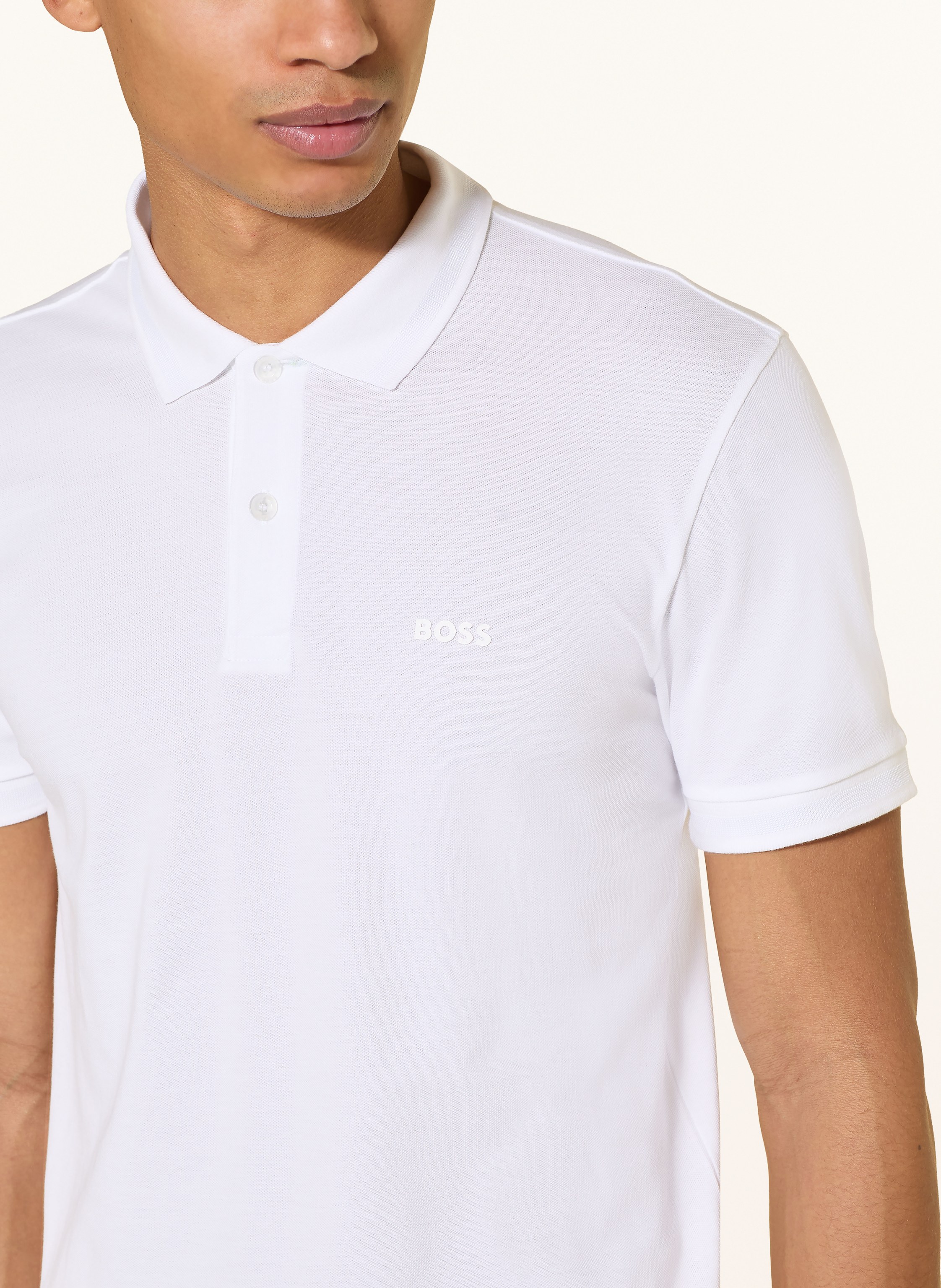 Thumbnail - Boss Piqué-Poloshirt Pio weiss