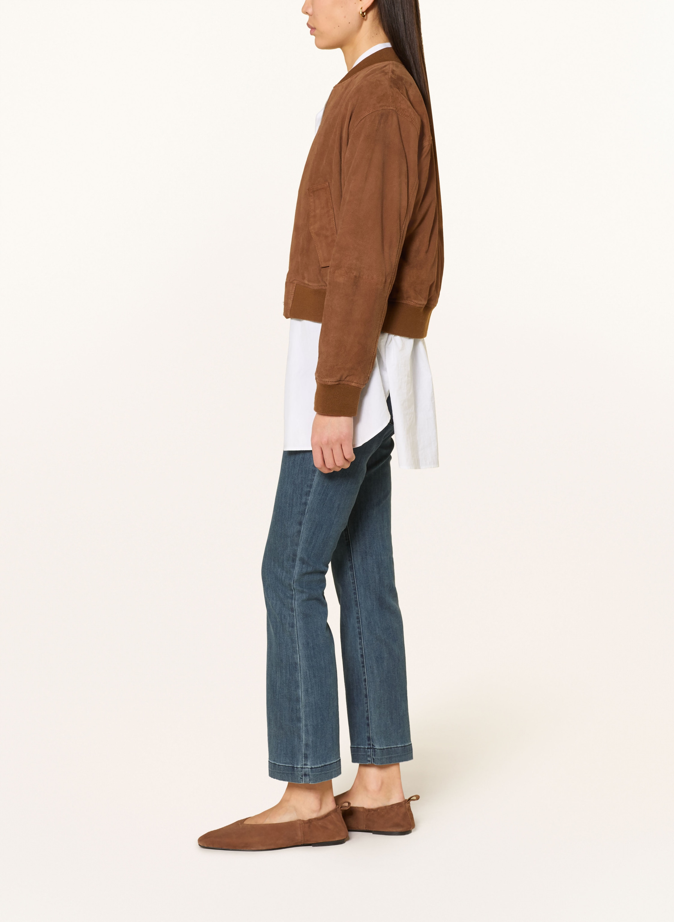 Thumbnail - Elena Miro Flared Jeans blau