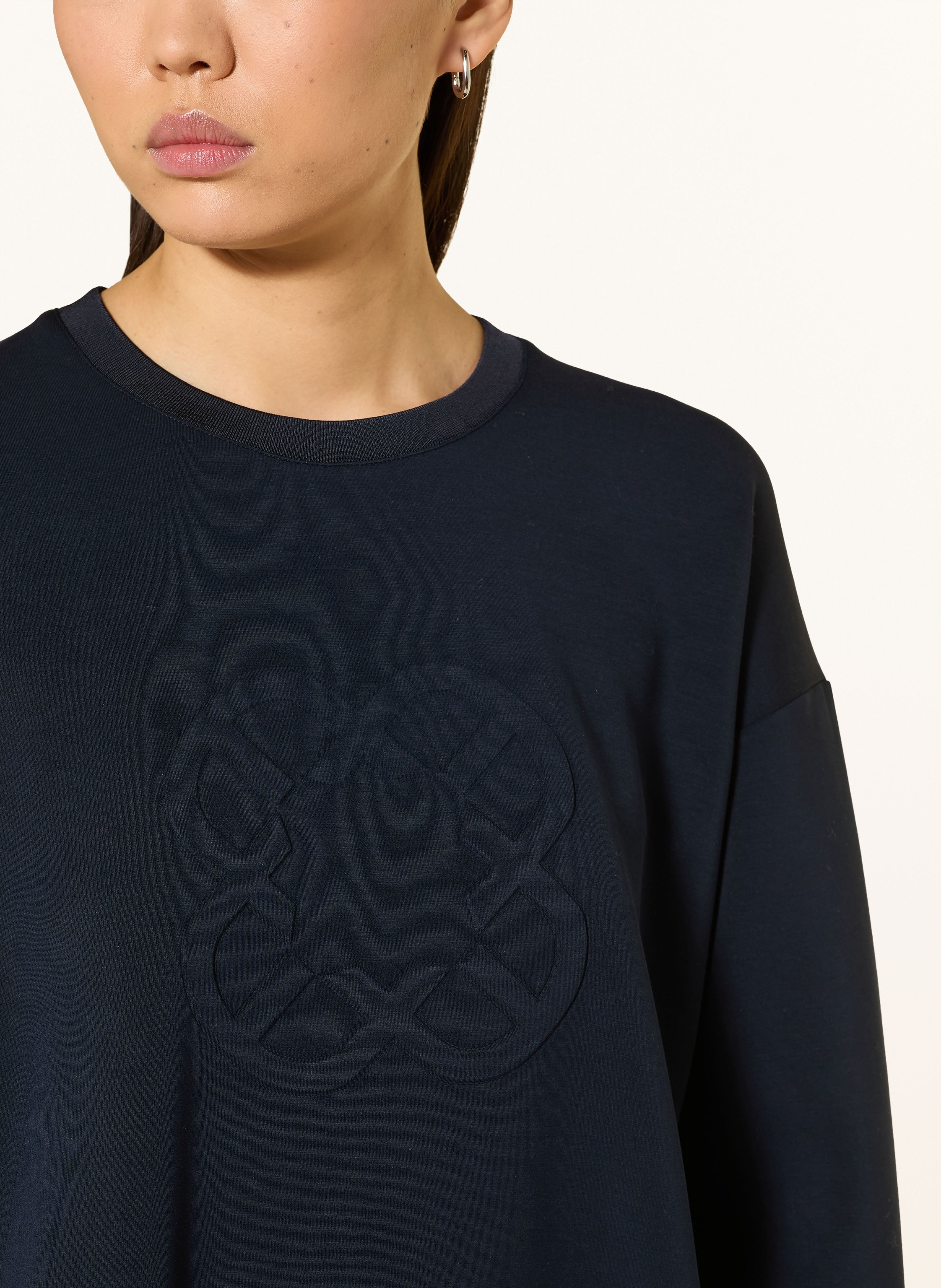 Thumbnail - Elena Miro Sweatshirt Mit Schmucksteinen blau