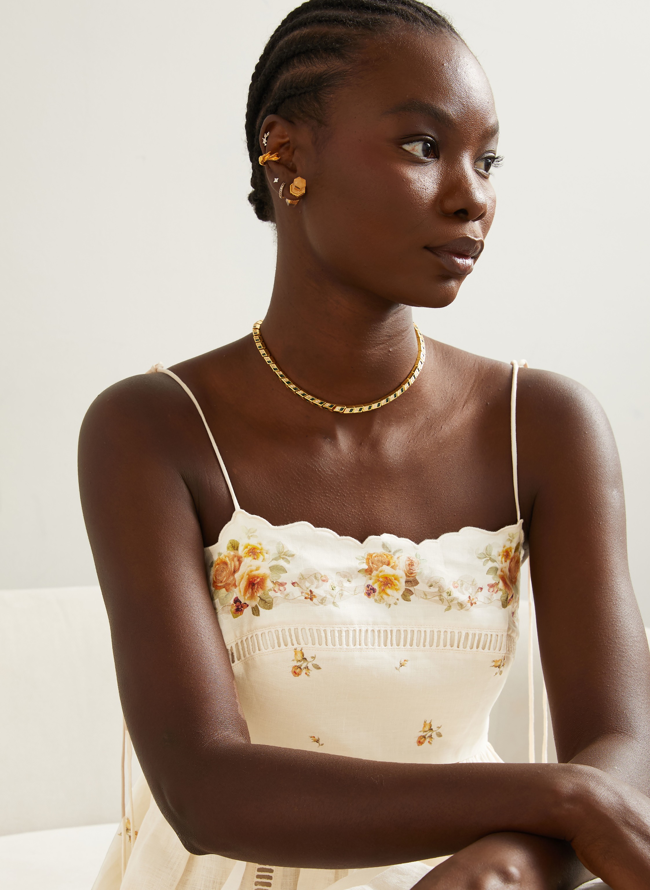 Thumbnail - Zimmermann Leinenkleid Patience beige