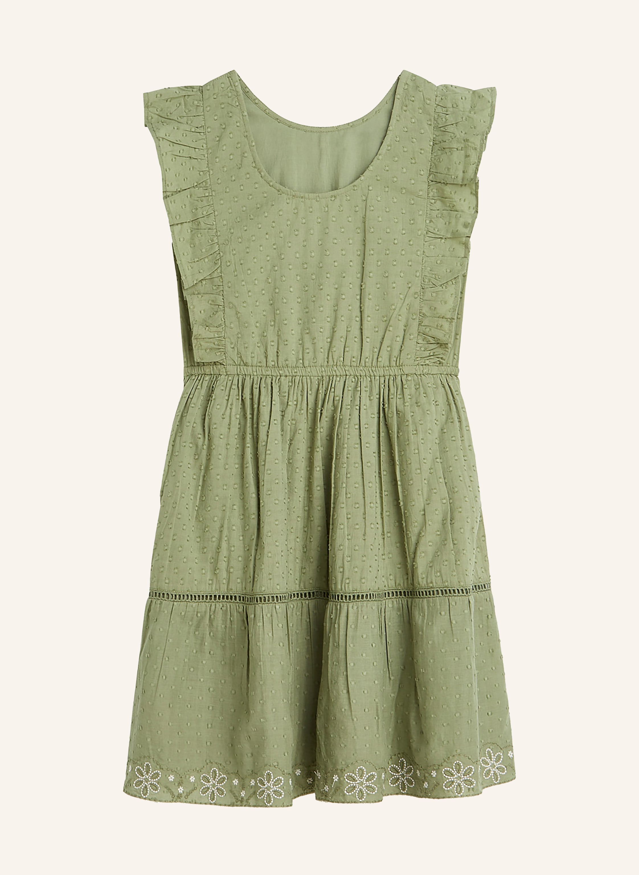 Scotch & Soda Kleid Mit Rüschen gruen