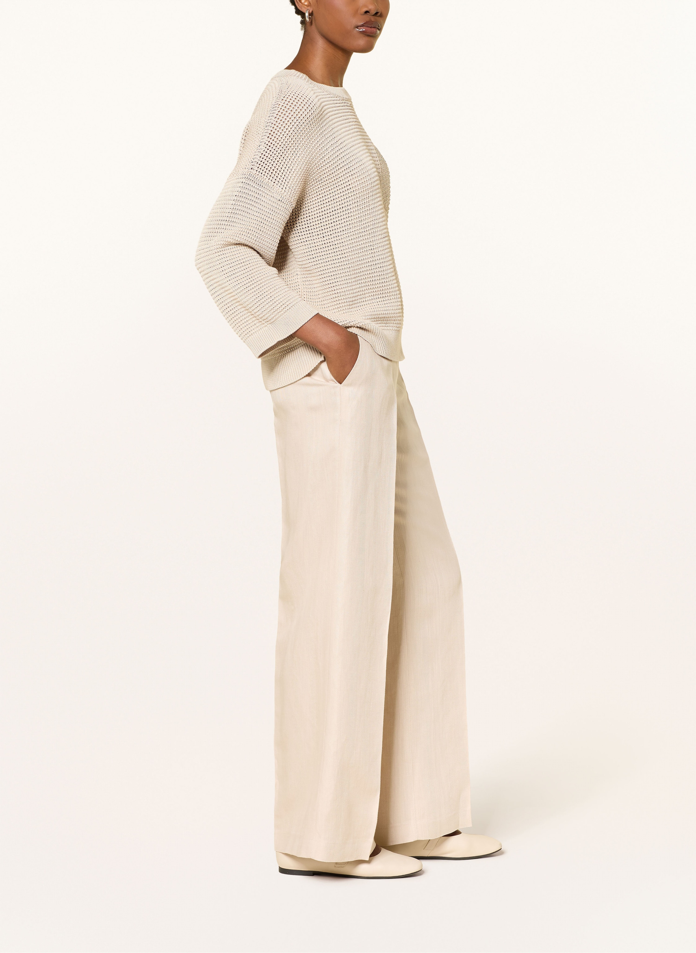 Thumbnail - Peserico Marlenehose beige