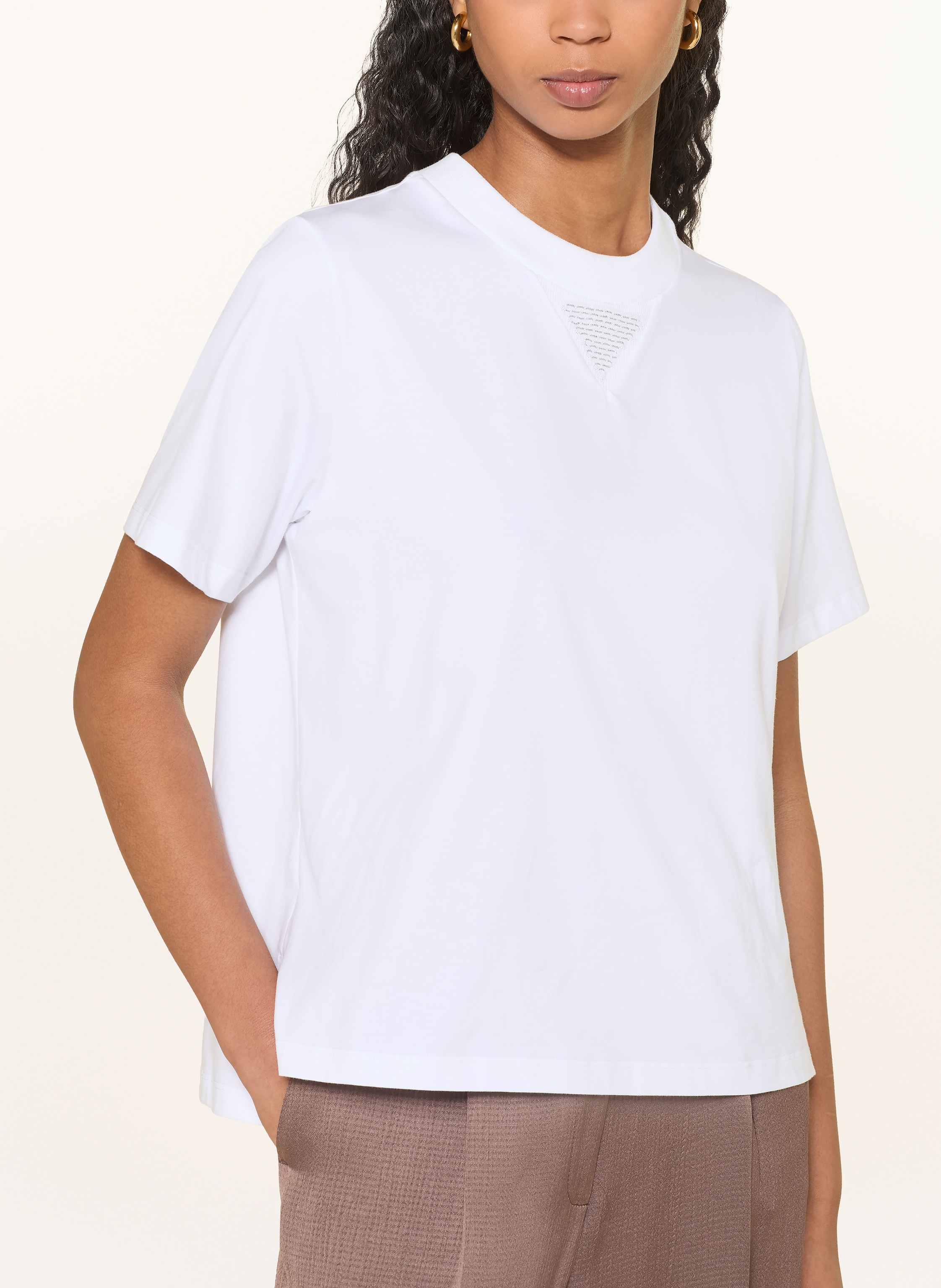 Thumbnail - Peserico T-Shirt Mit Schmucksteinen weiss