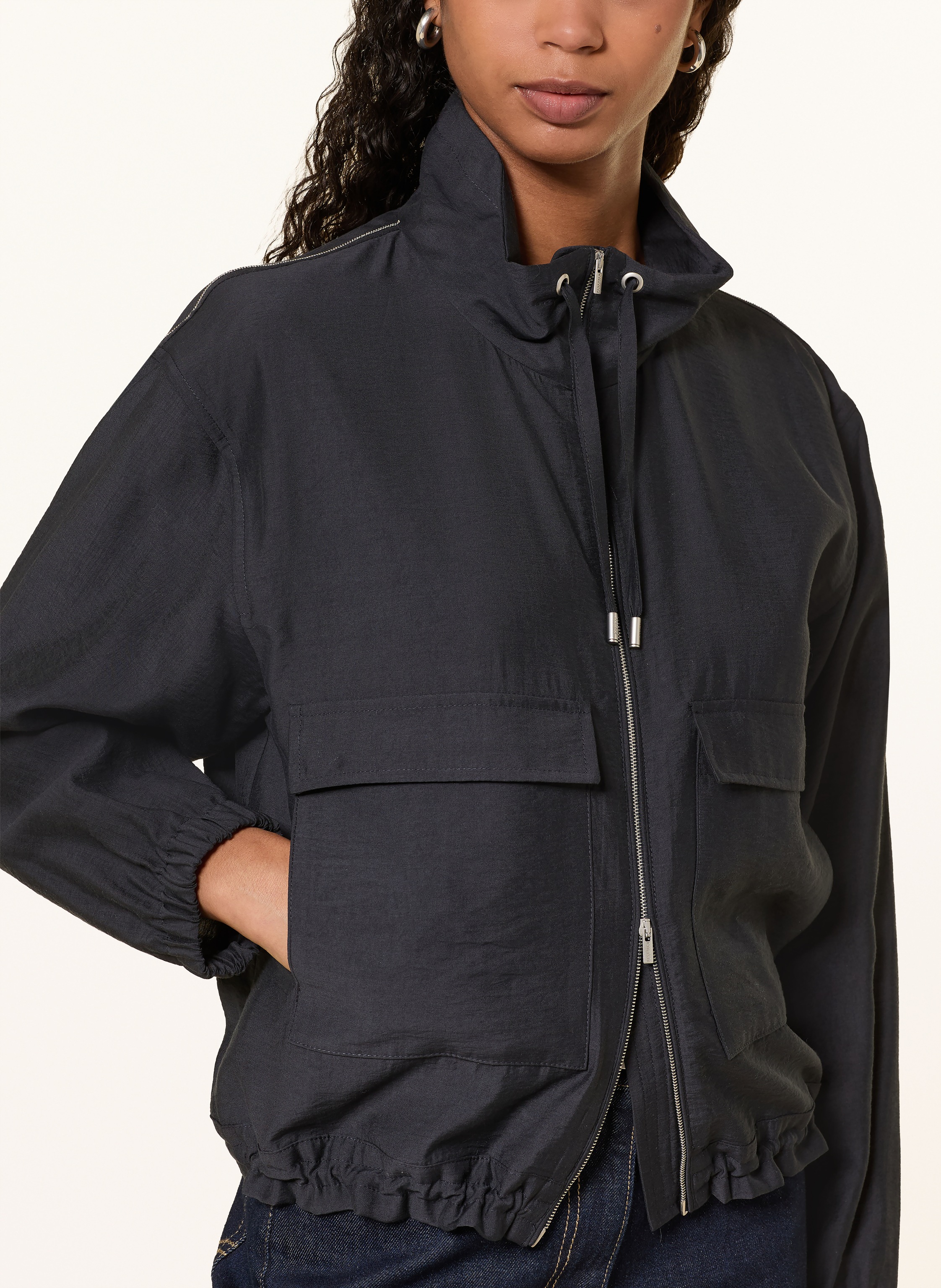 Thumbnail - Peserico Blouson Mit Schmucksteinen blau