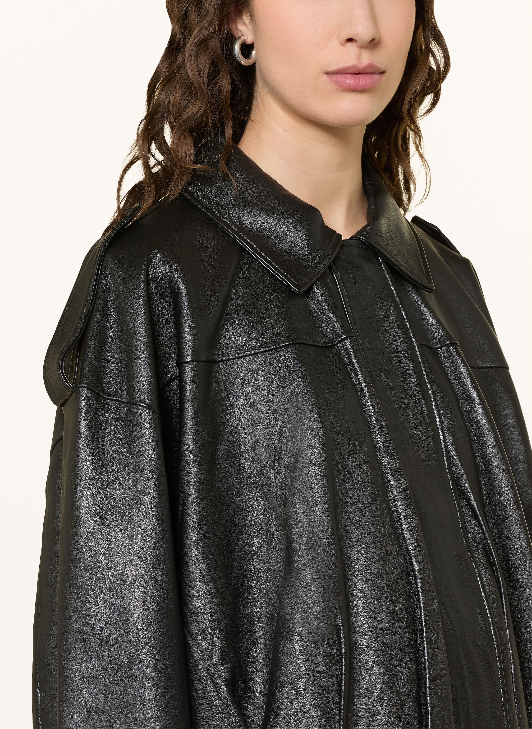 Thumbnail - Mrs & Hugs Lederjacke schwarz