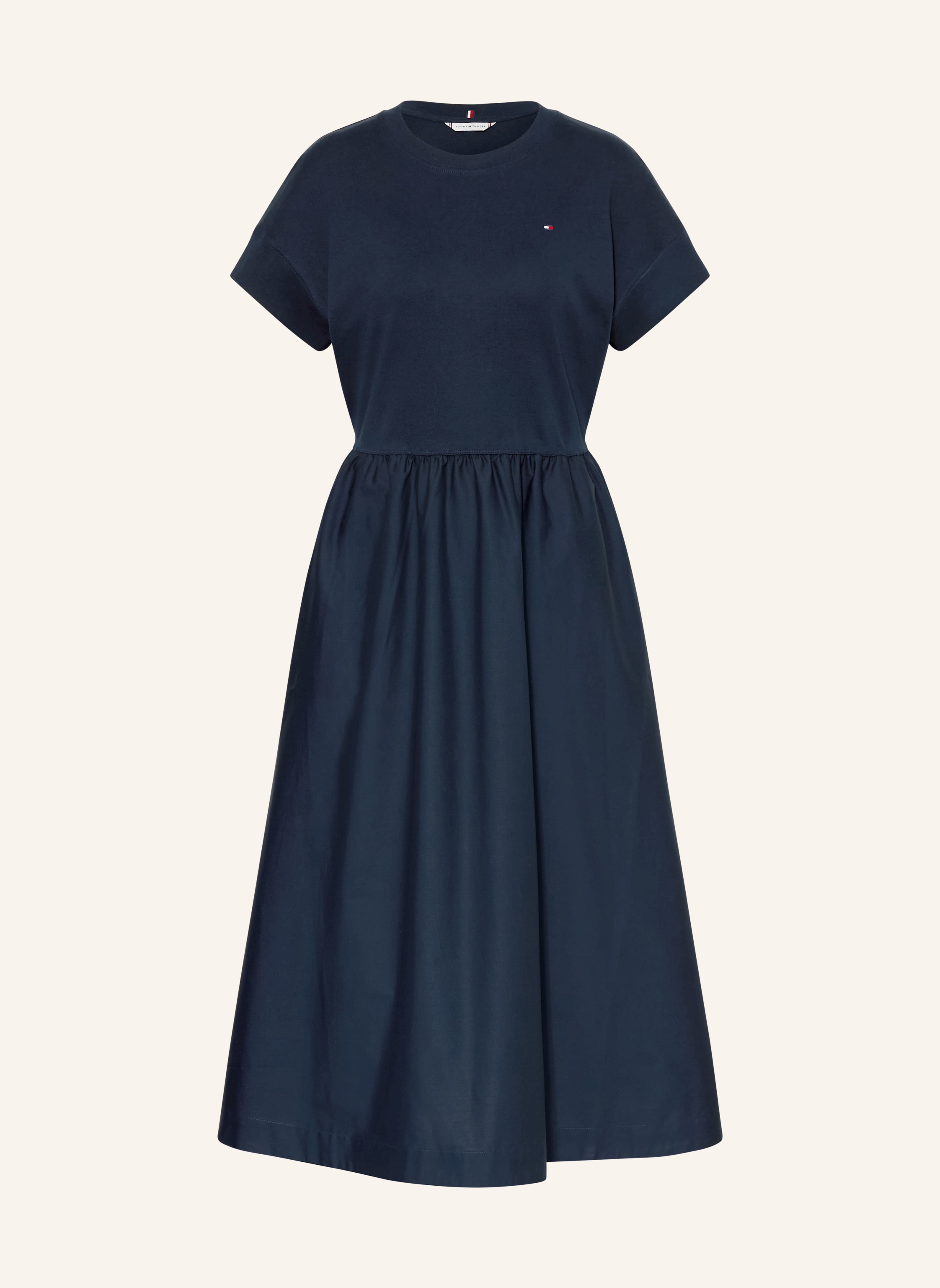 Tommy Hilfiger Kleid Cody Im Materialmix blau