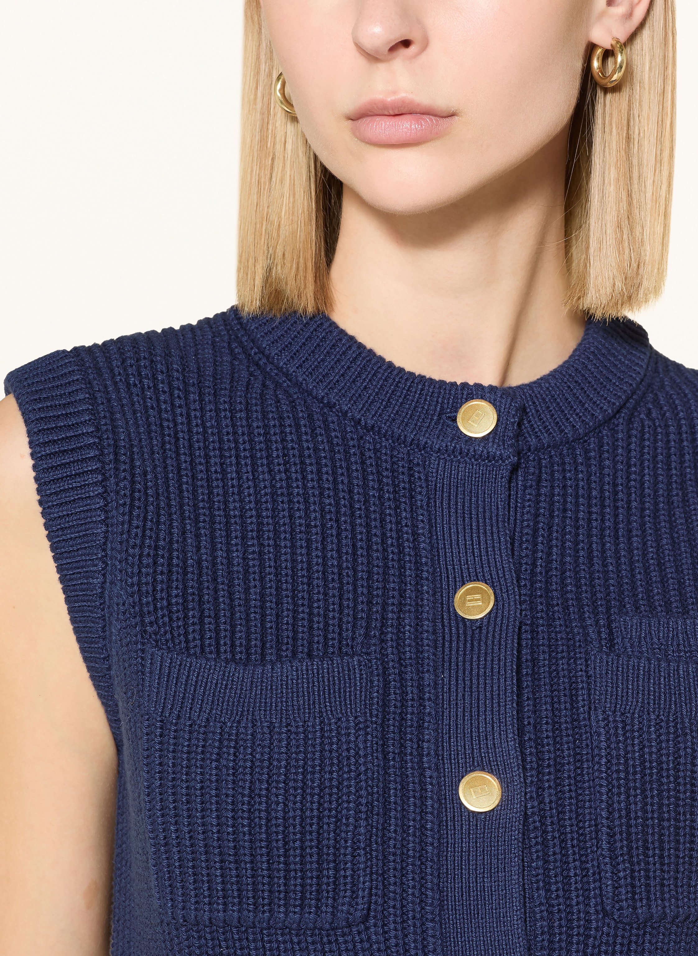 Thumbnail - Tommy Hilfiger Strickweste blau