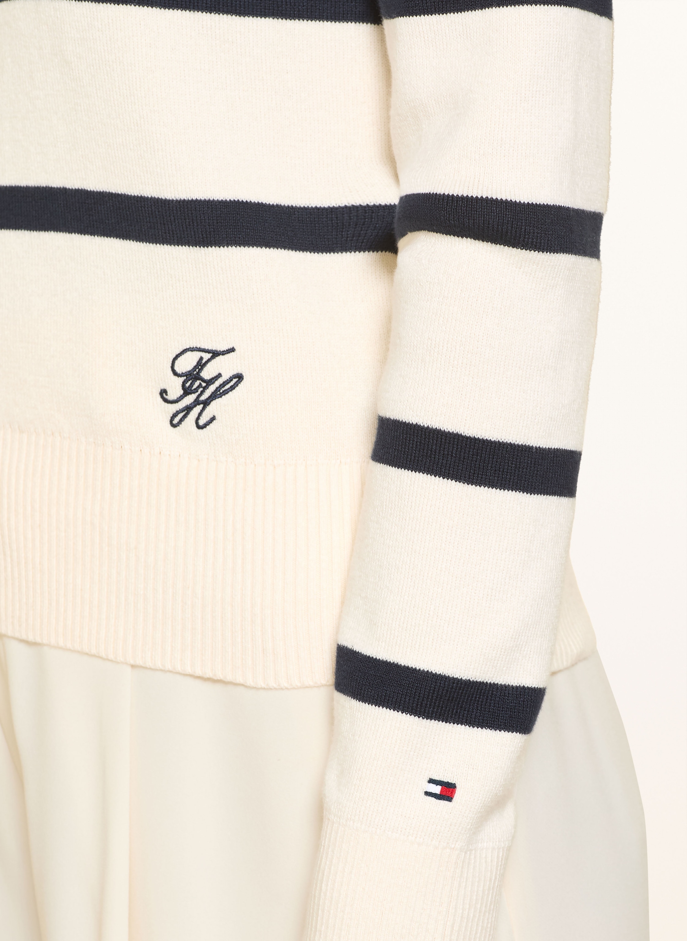Thumbnail - Tommy Hilfiger Strickjacke weiss