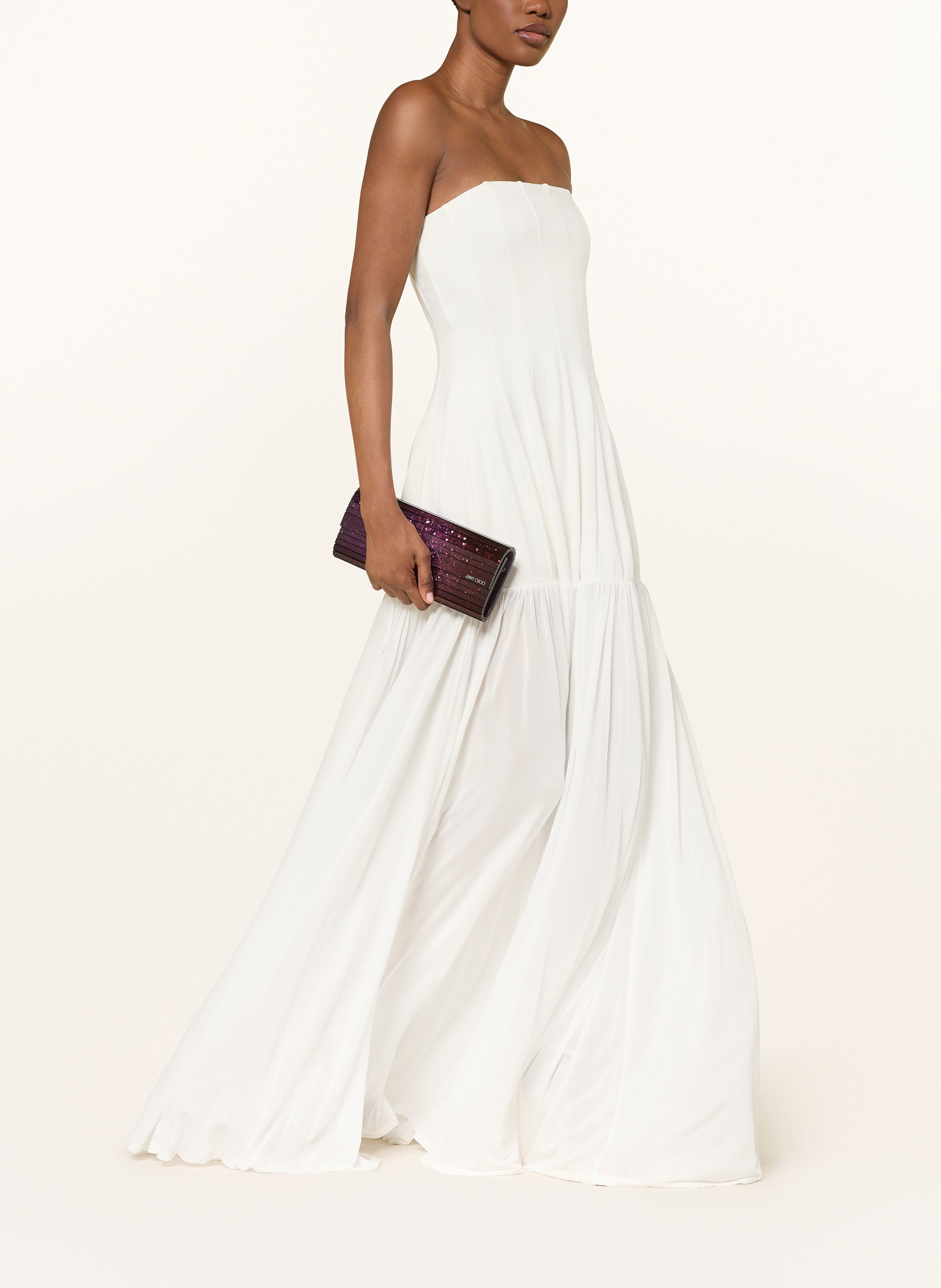 Thumbnail - Simkhai Off-Shoulder-Kleid Im Materialmix weiss