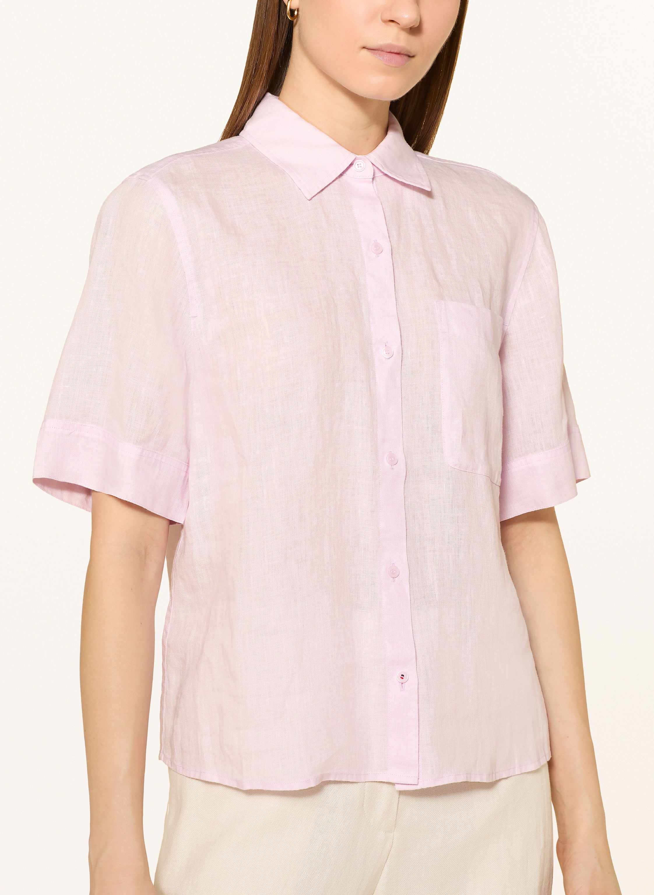 Thumbnail - Tommy Hilfiger Hemdbluse Aus Leinen rosa