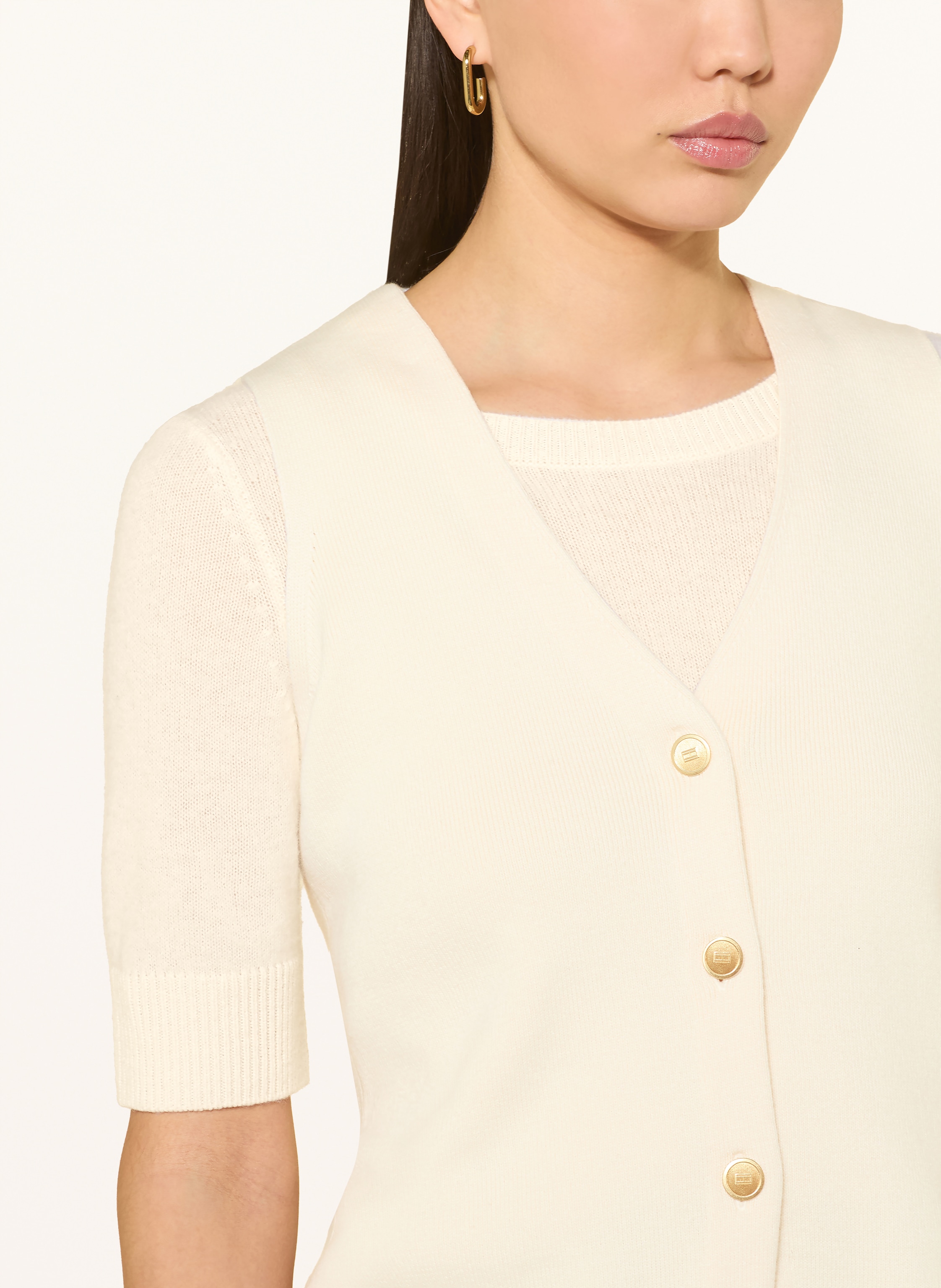 Thumbnail - Tommy Hilfiger Strickweste beige