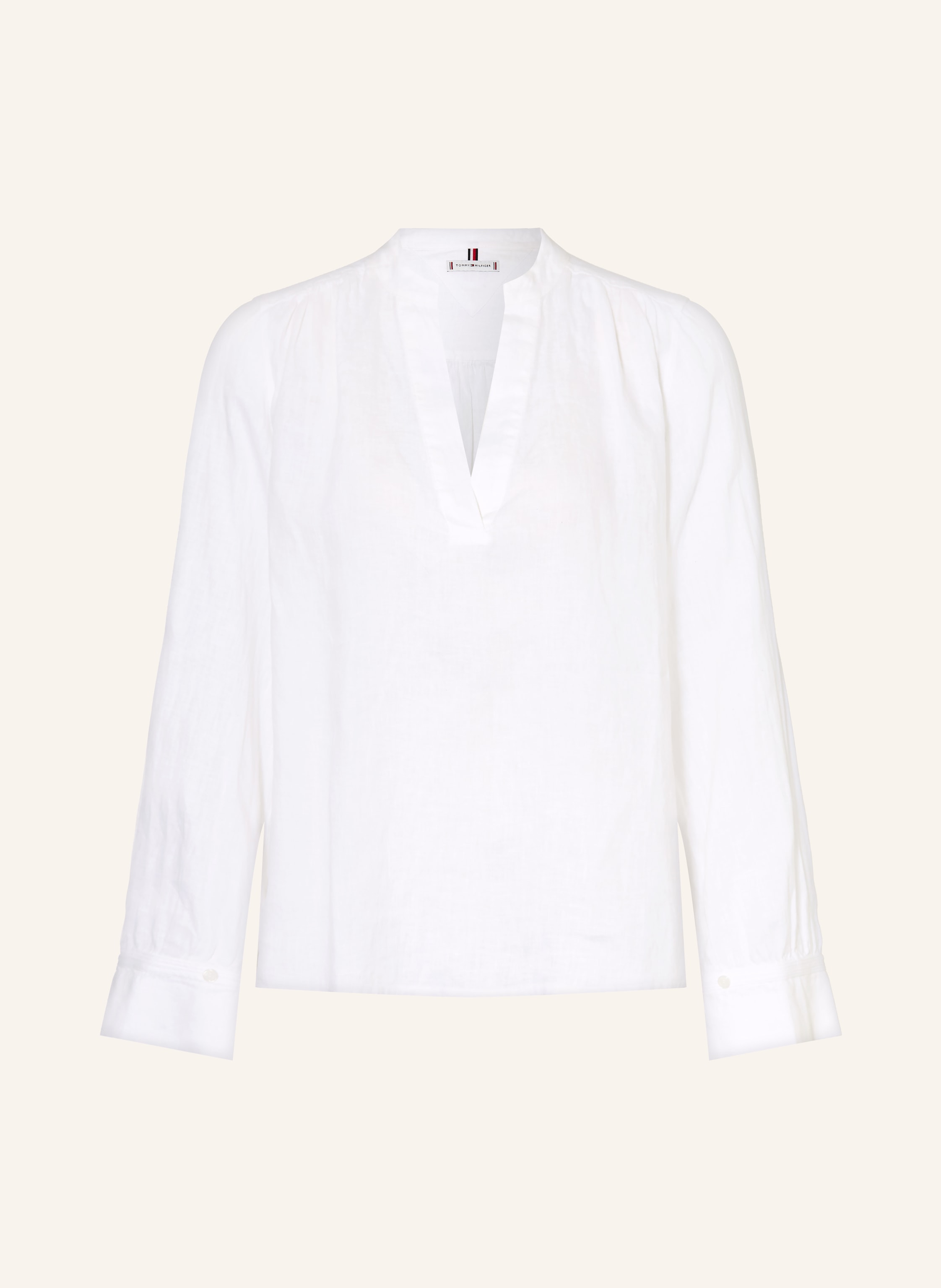 Tommy Hilfiger Blusenshirt Aus Leinen weiss