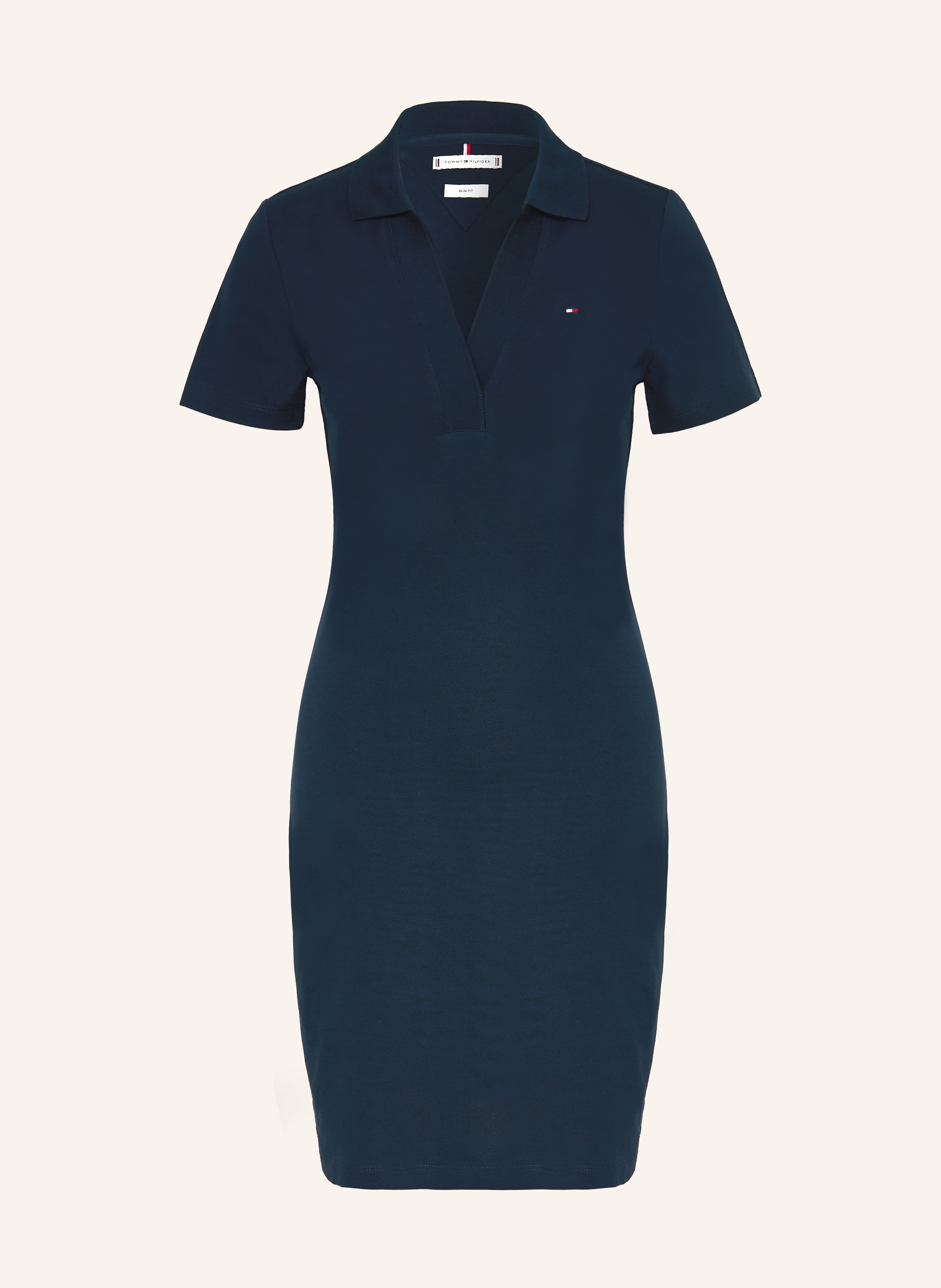 Tommy Hilfiger Piqué-Kleid blau