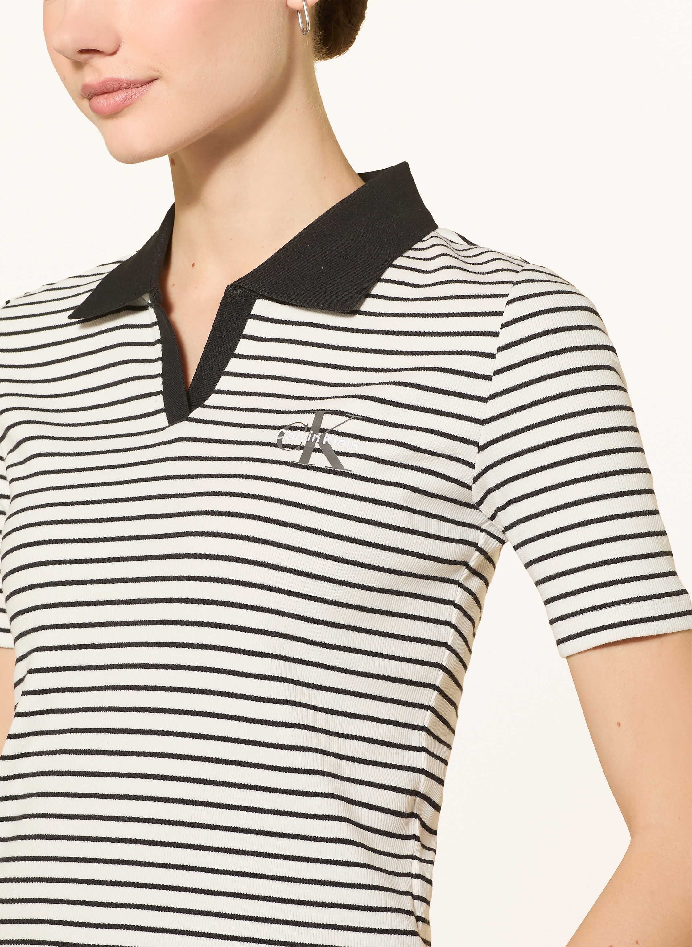 Thumbnail - Calvin Klein Jeans Jersey-Poloshirt schwarz