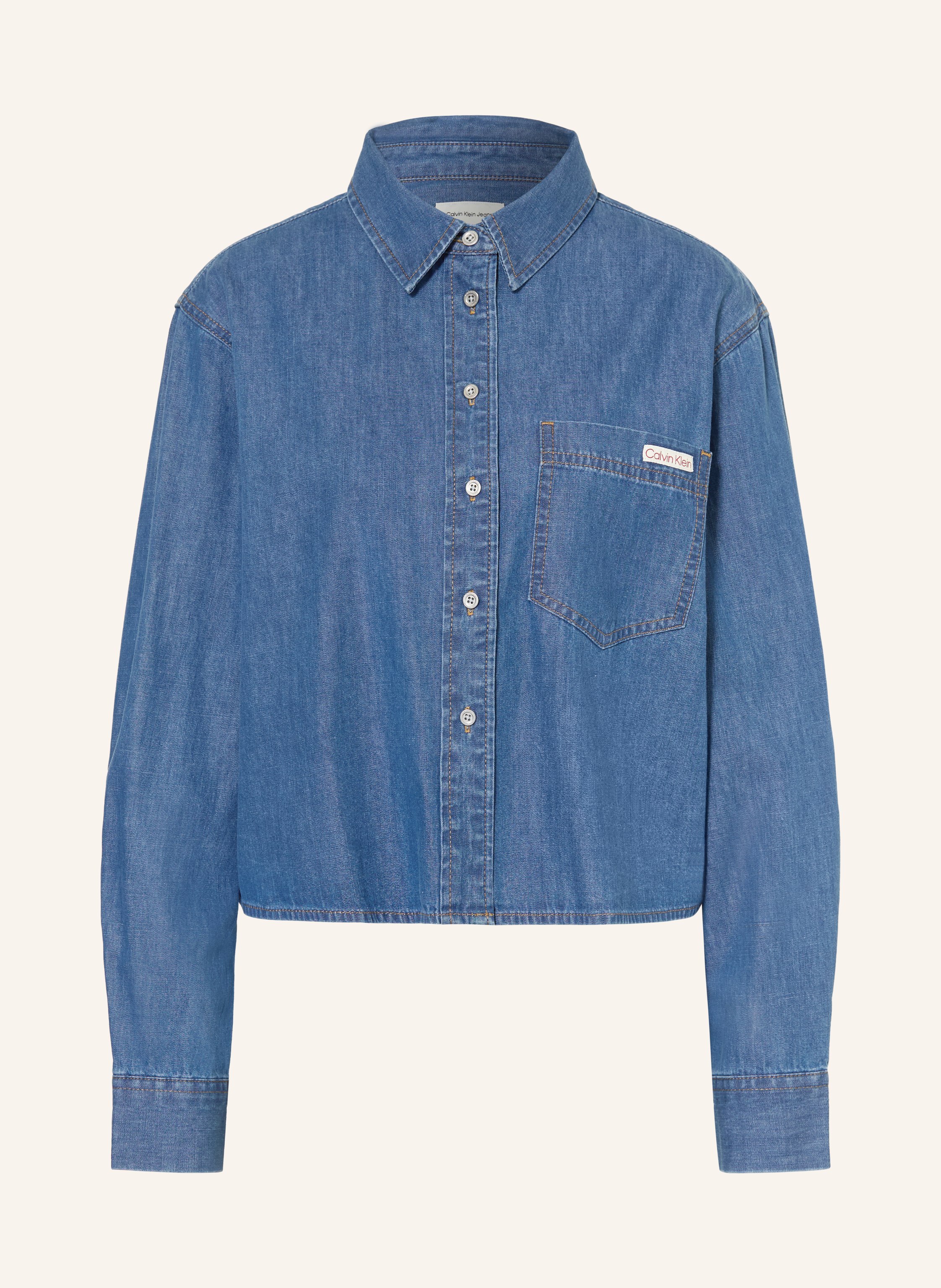 Calvin Klein Jeans Hemdbluse In Jeansoptik blau