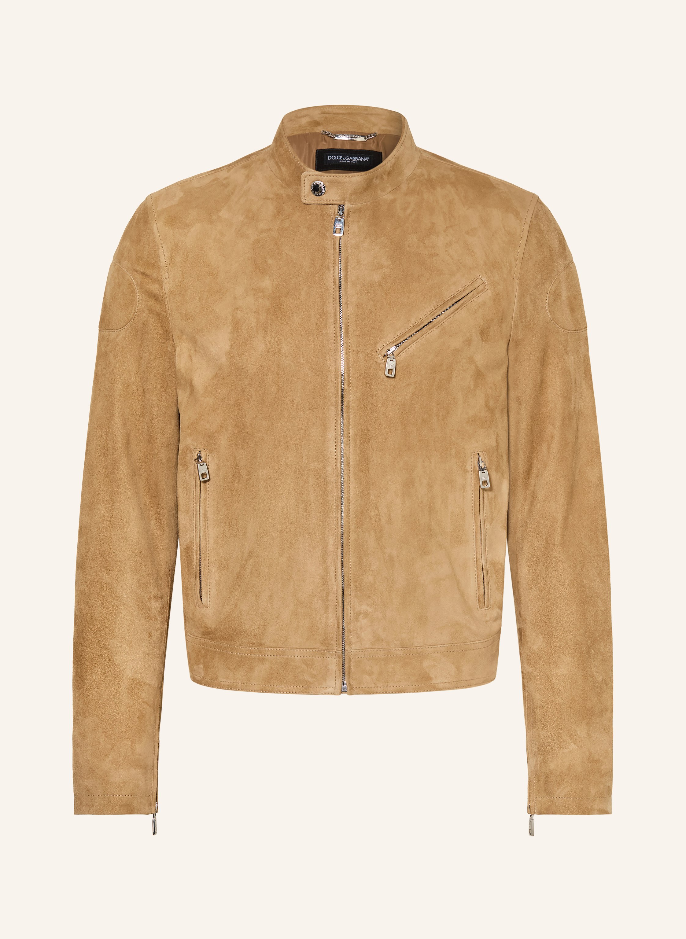 Dolce & Gabbana Lederjacke braun