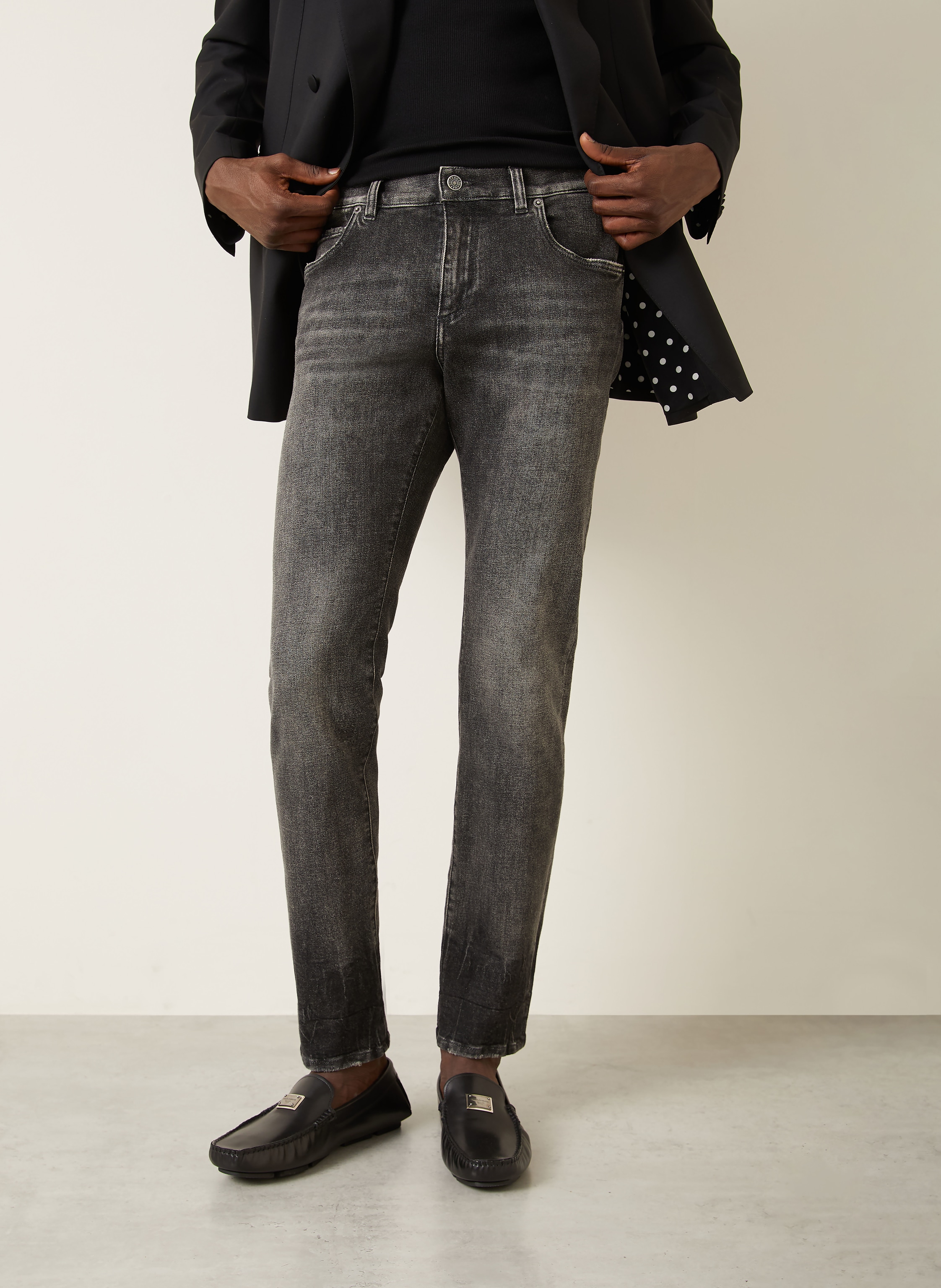 Thumbnail - Dolce & Gabbana Jeans Slim Fit grau