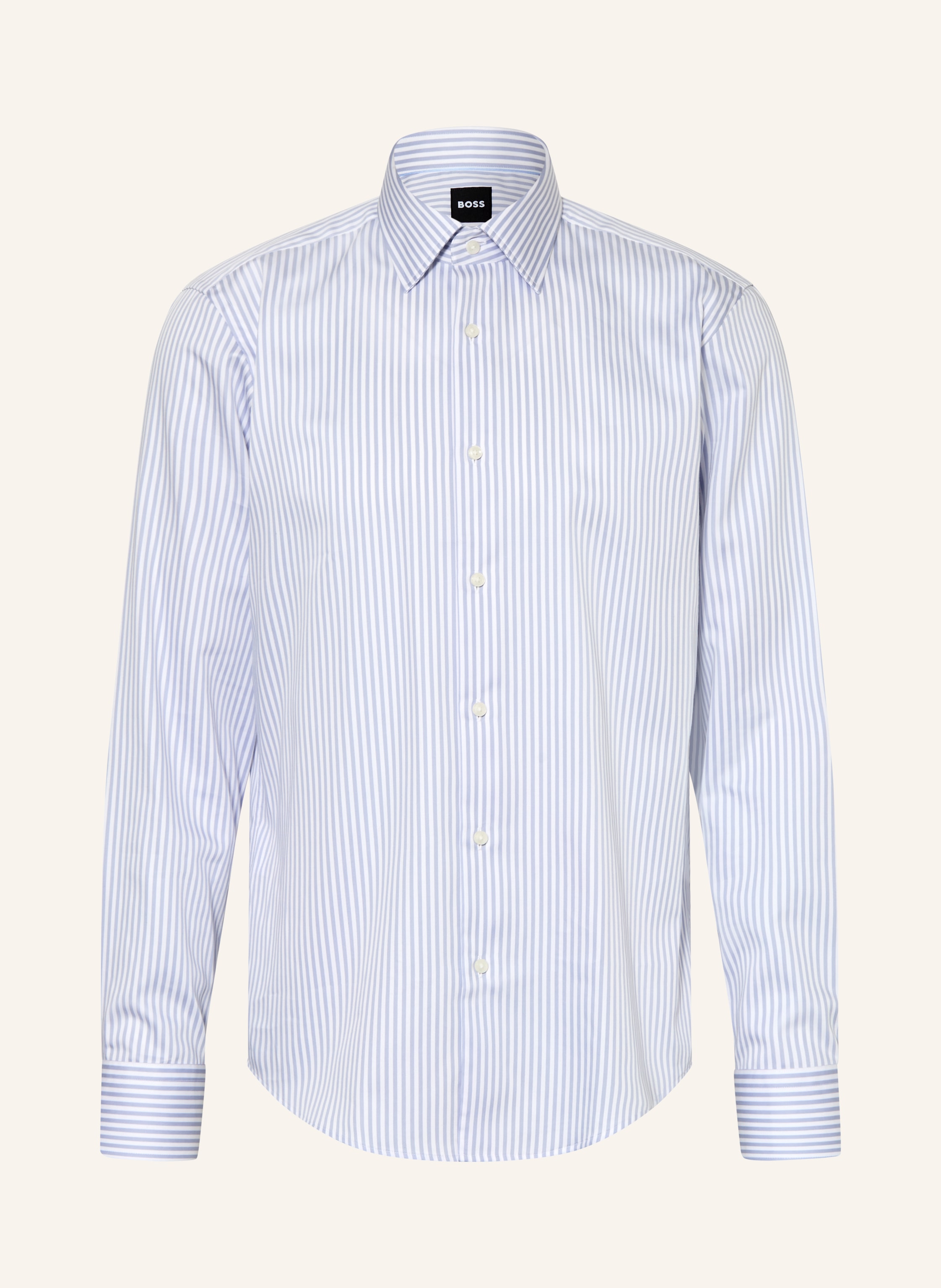 Boss Boss Hemd Joe Regular Fit lila in WEISS / HELLLILA