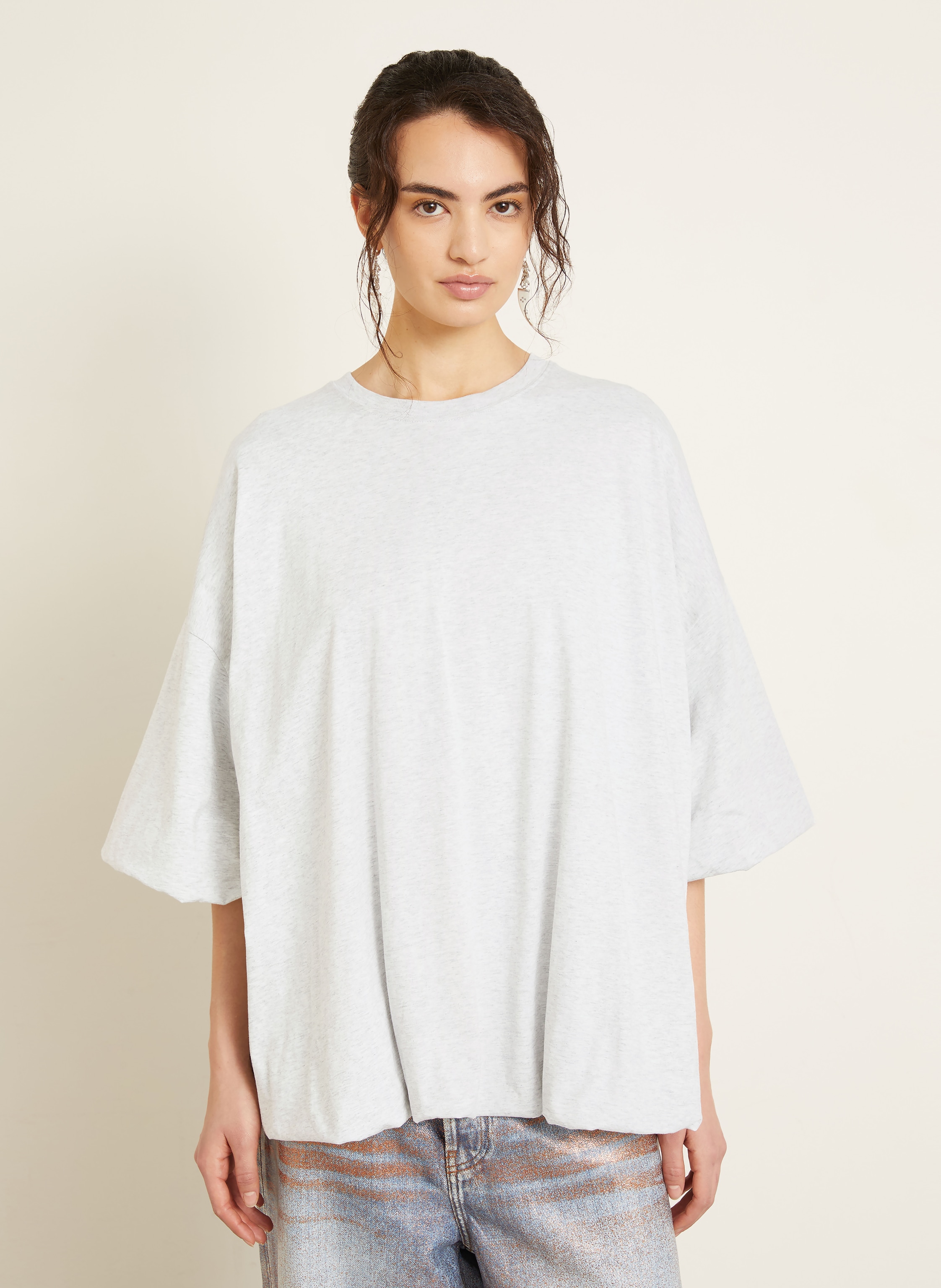 Thumbnail - Acne Studios Oversized-Shirt Mit 3/4-Arm grau