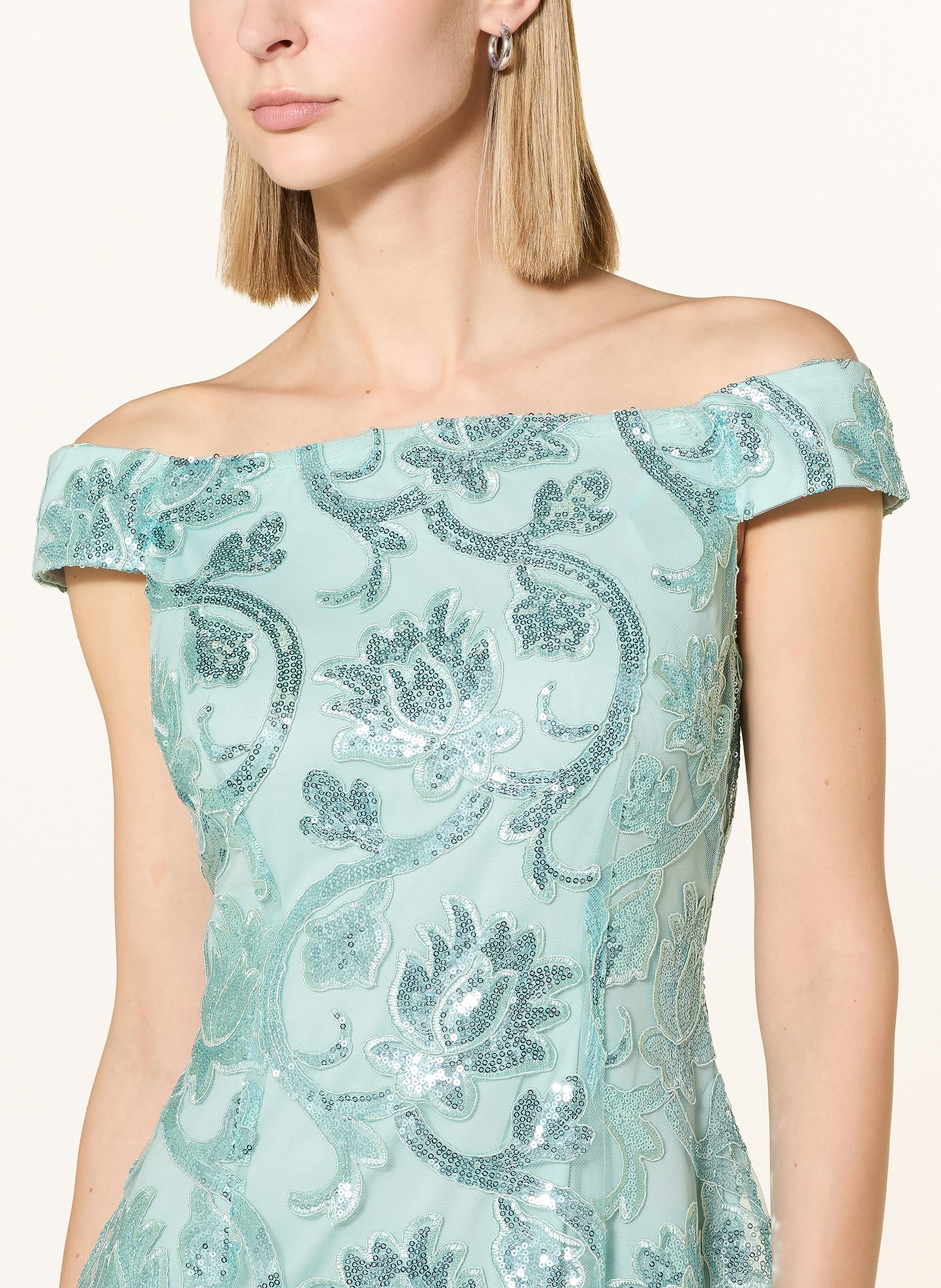 Thumbnail - Adrianna Papell Cocktailkleid Mit Pailletten blau