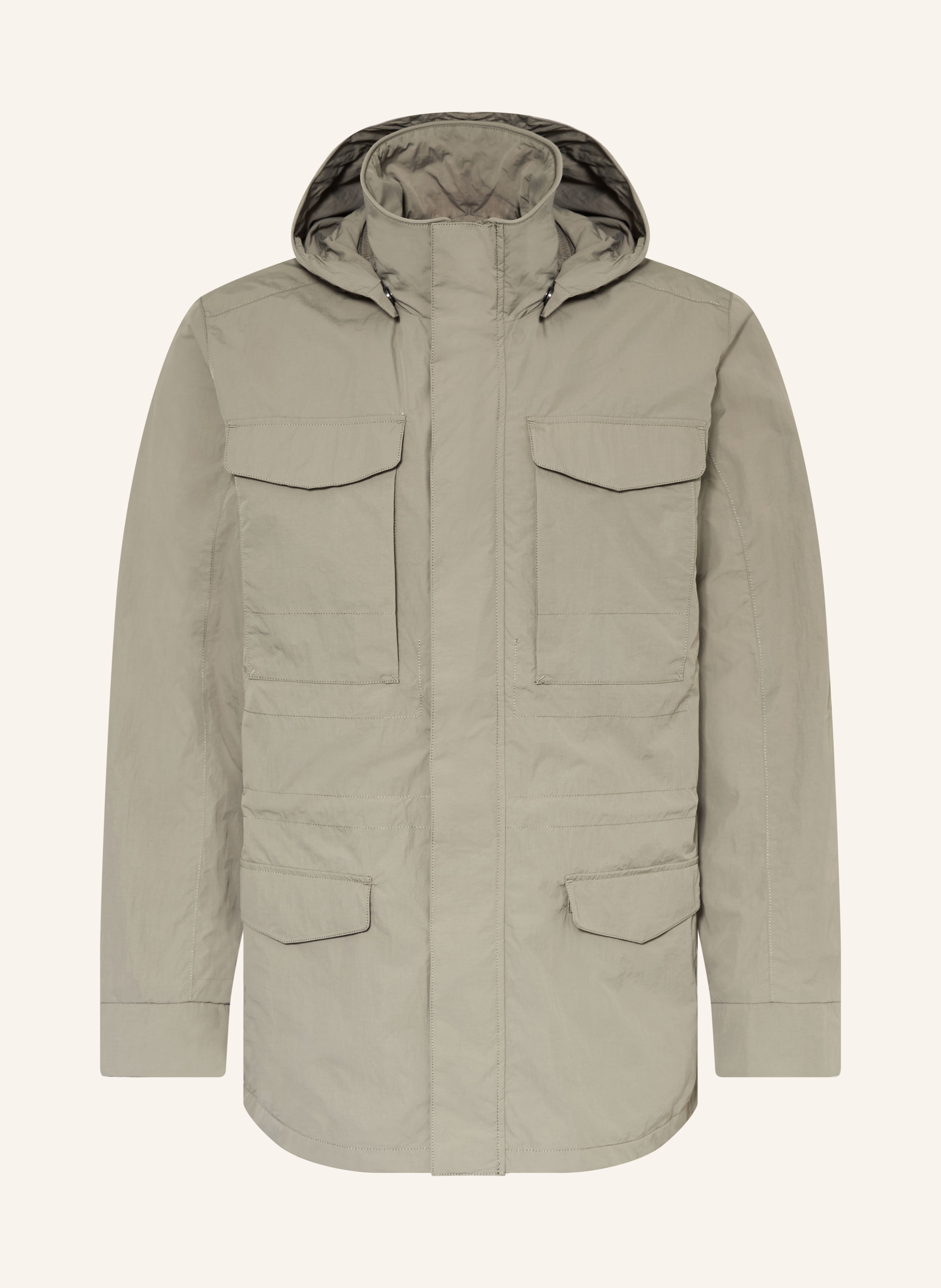 Wellensteyn Fieldjacket Kingsgold Mit Abnehmbarer Kapuze gruen
