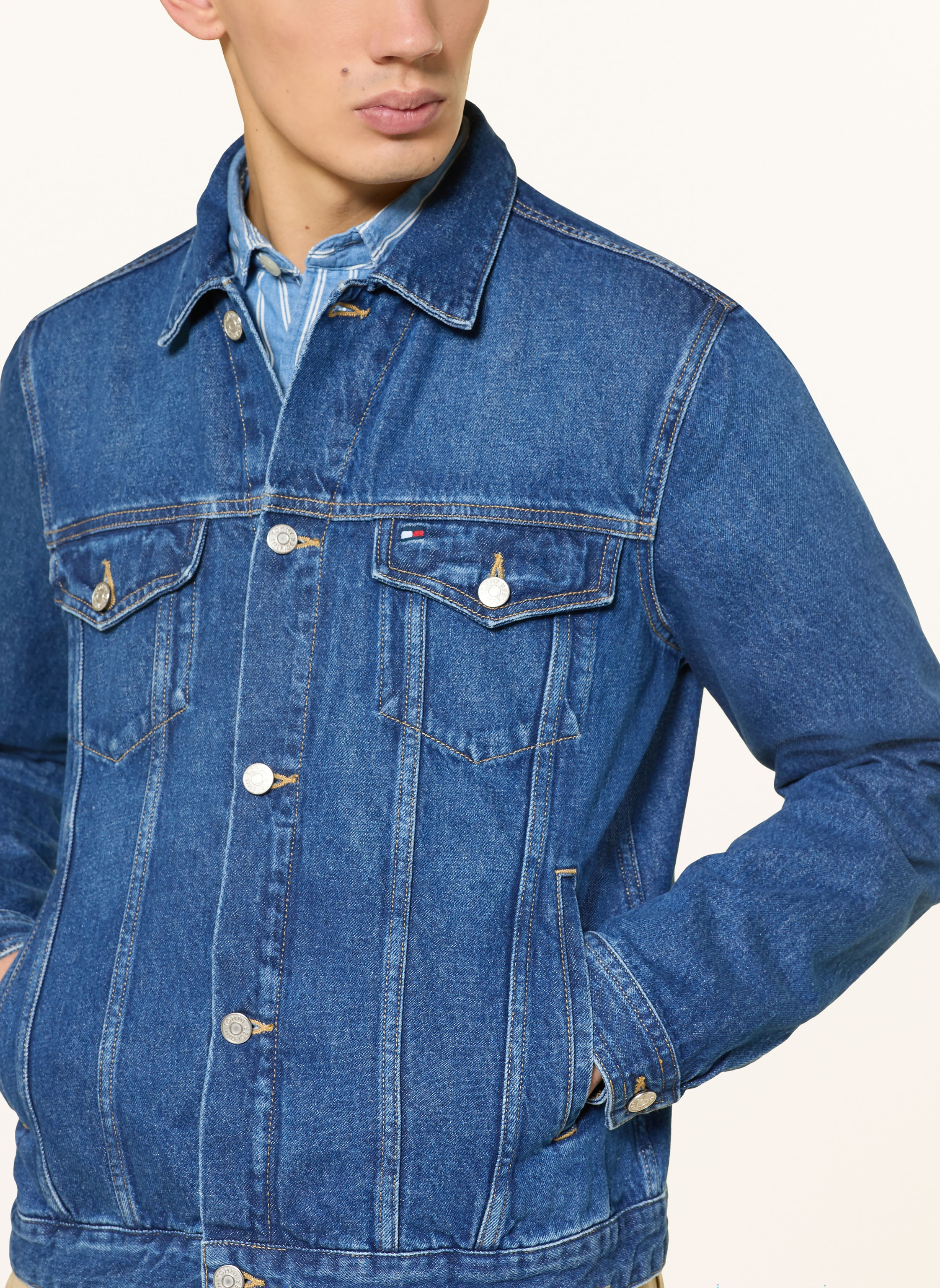 Thumbnail - Tommy Hilfiger Jeansjacke blau