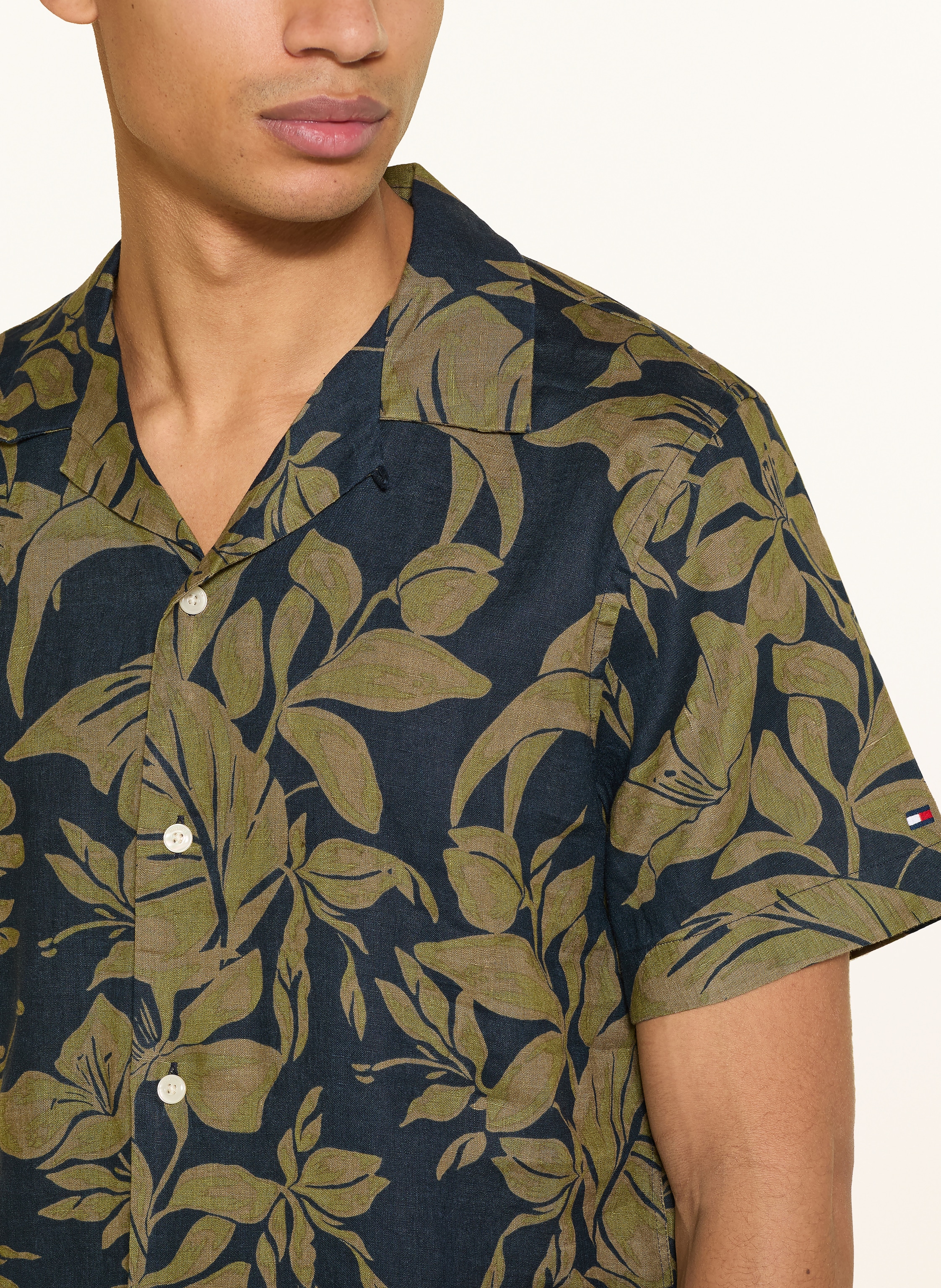 Thumbnail - Tommy Hilfiger Resorthemd Regular Fit Aus Leinen blau