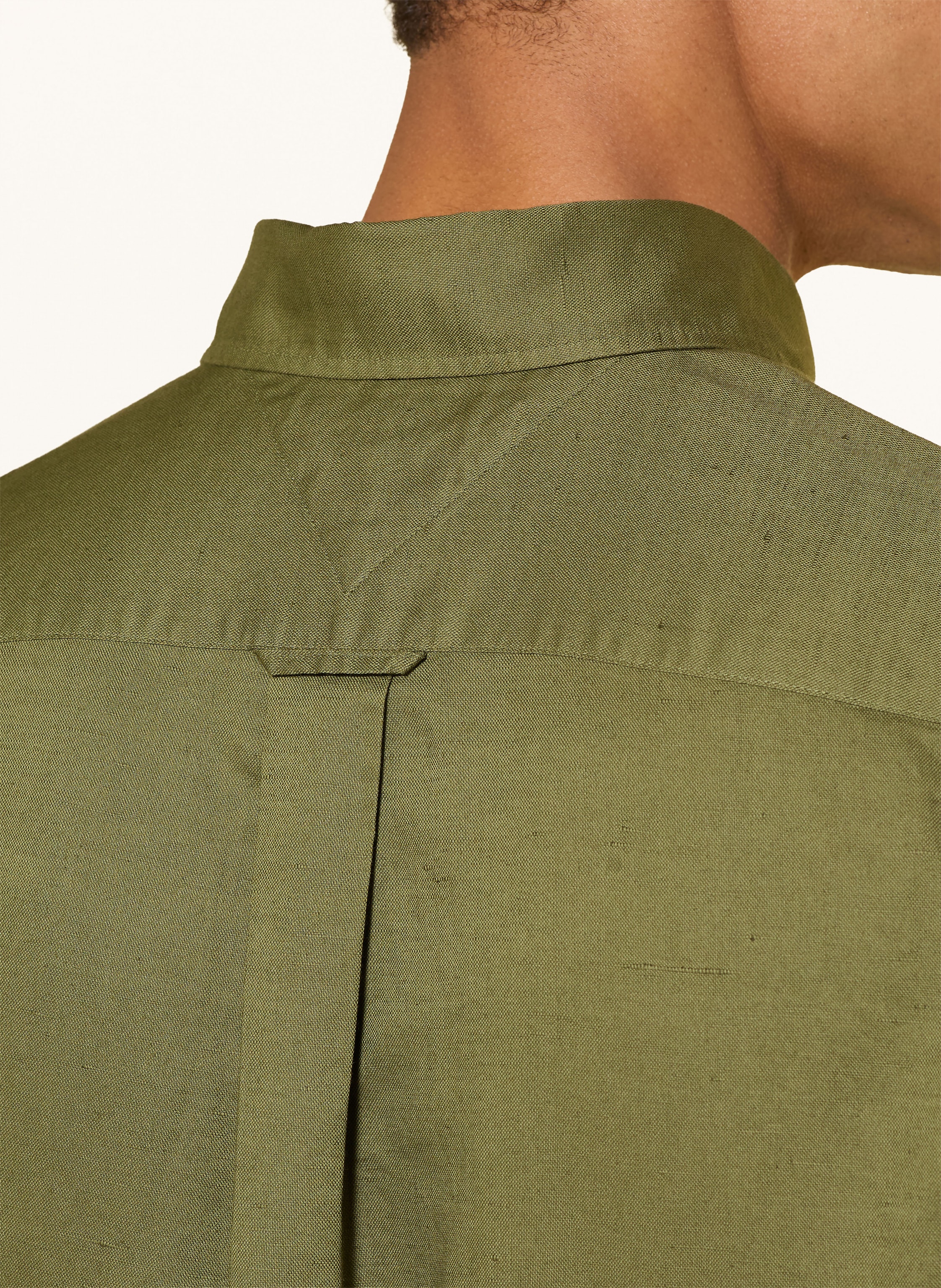 Thumbnail - Tommy Hilfiger Kurzarm-Hemd Regular Fit Mit Leinen gruen