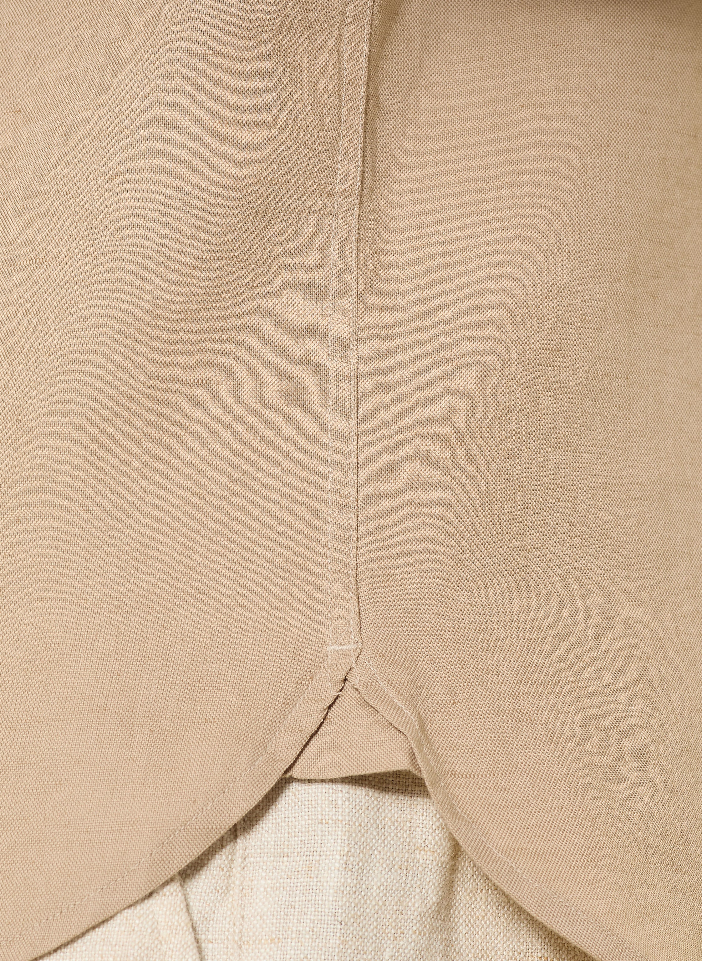 Thumbnail - Tommy Hilfiger Kurzarm-Hemd Regular Fit Mit Leinen gelb