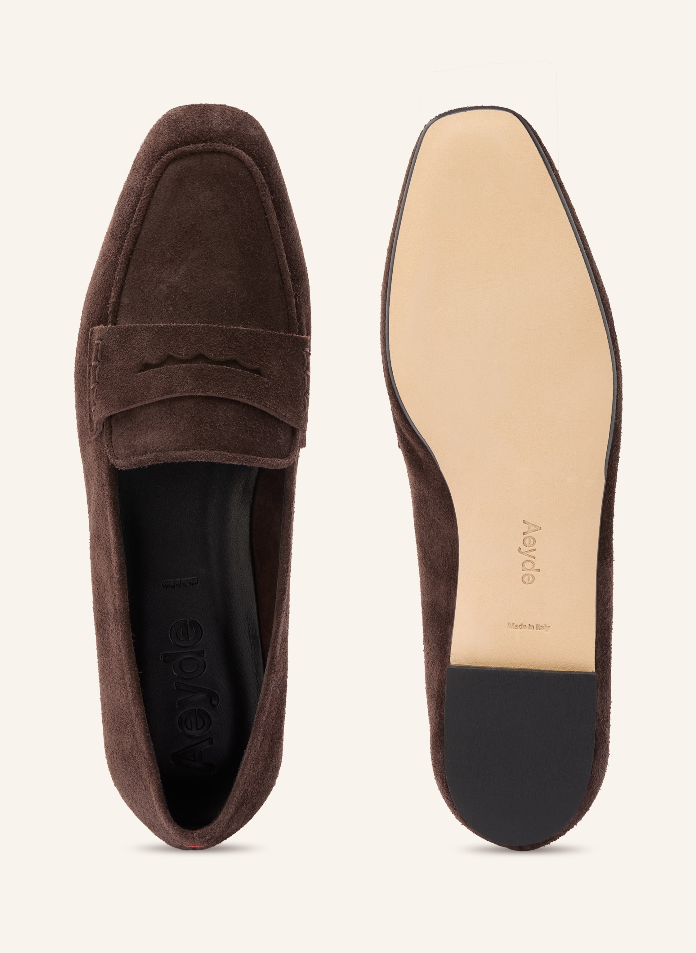 Thumbnail - Aeyde Penny-Loafer Alfie braun