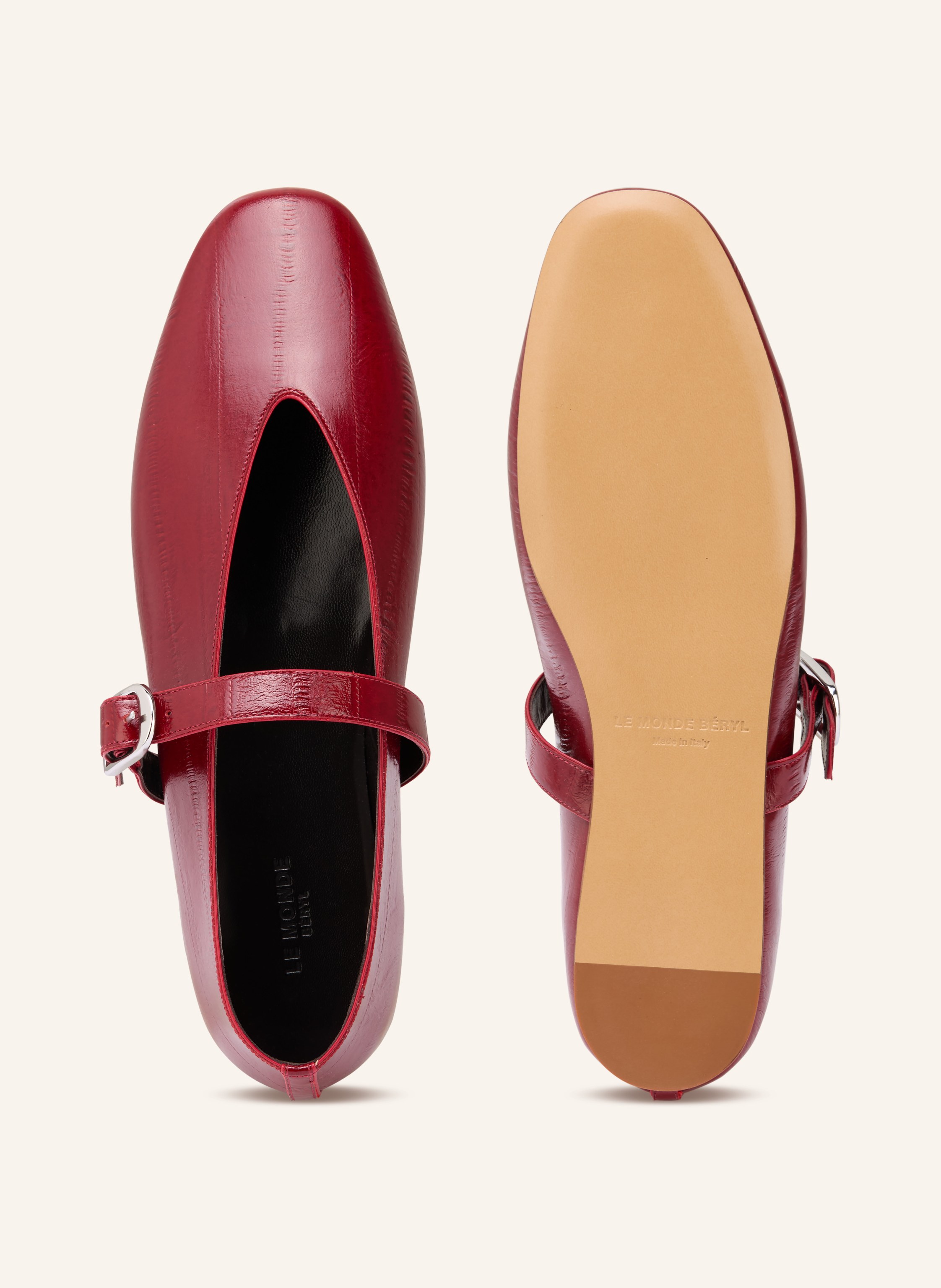 Thumbnail - Le Monde Béryl Mary-Jane-Ballerinas rot
