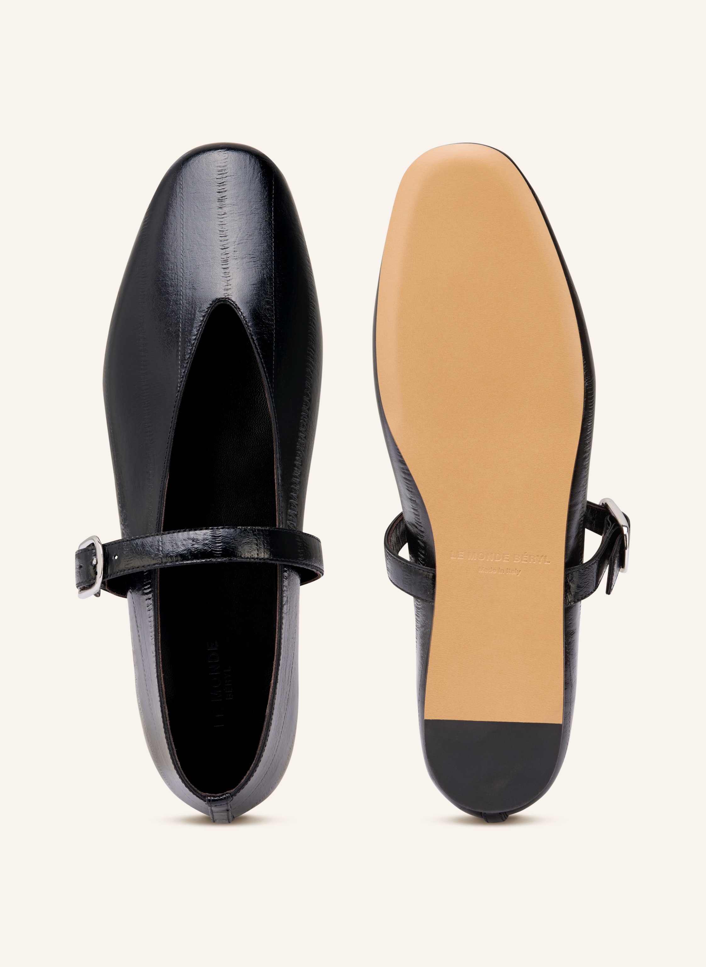 Thumbnail - Le Monde Béryl Mary-Jane-Ballerinas schwarz