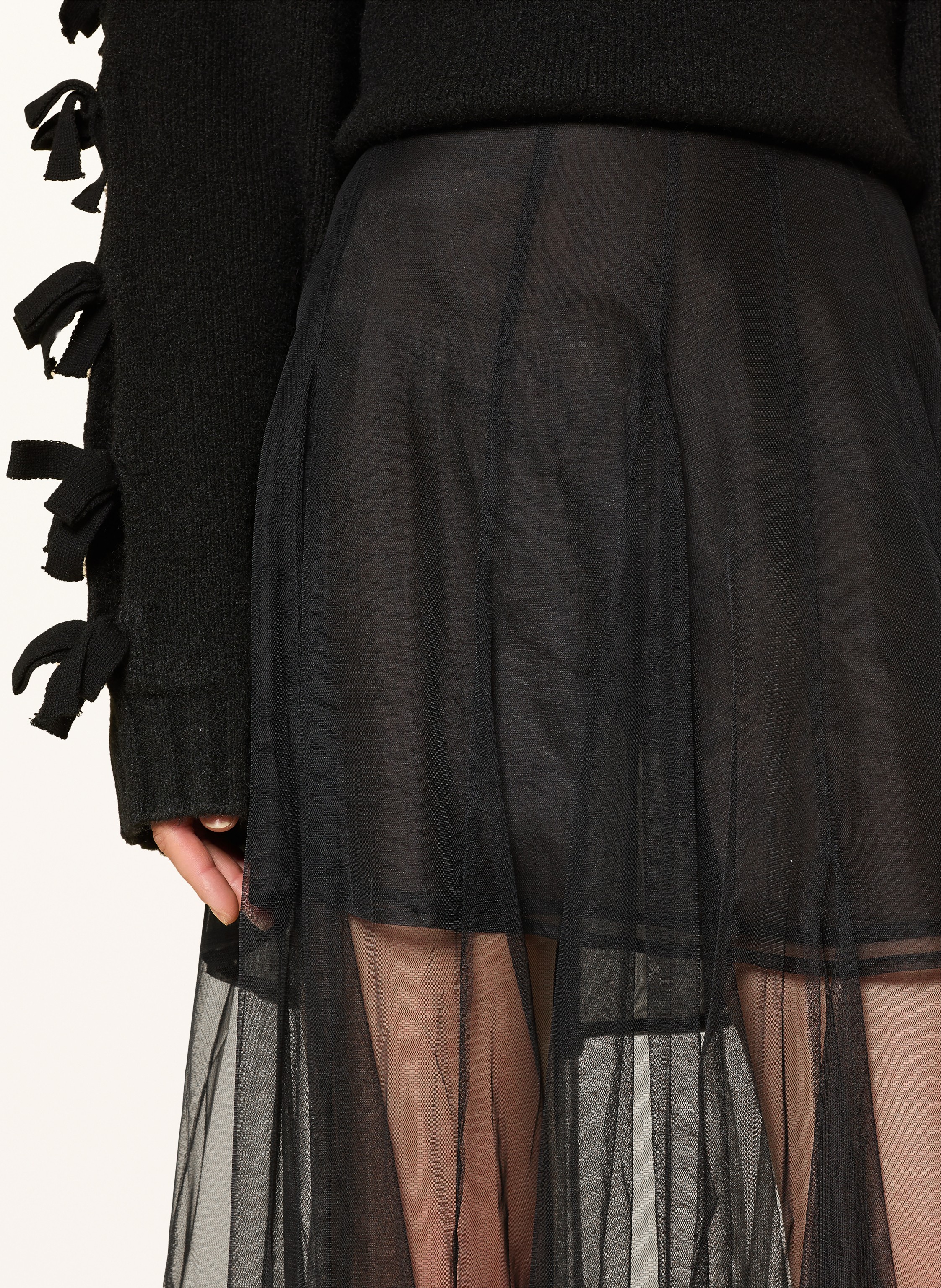 Thumbnail - Sofie Schnoor Mesh-Rock Roaslysw schwarz