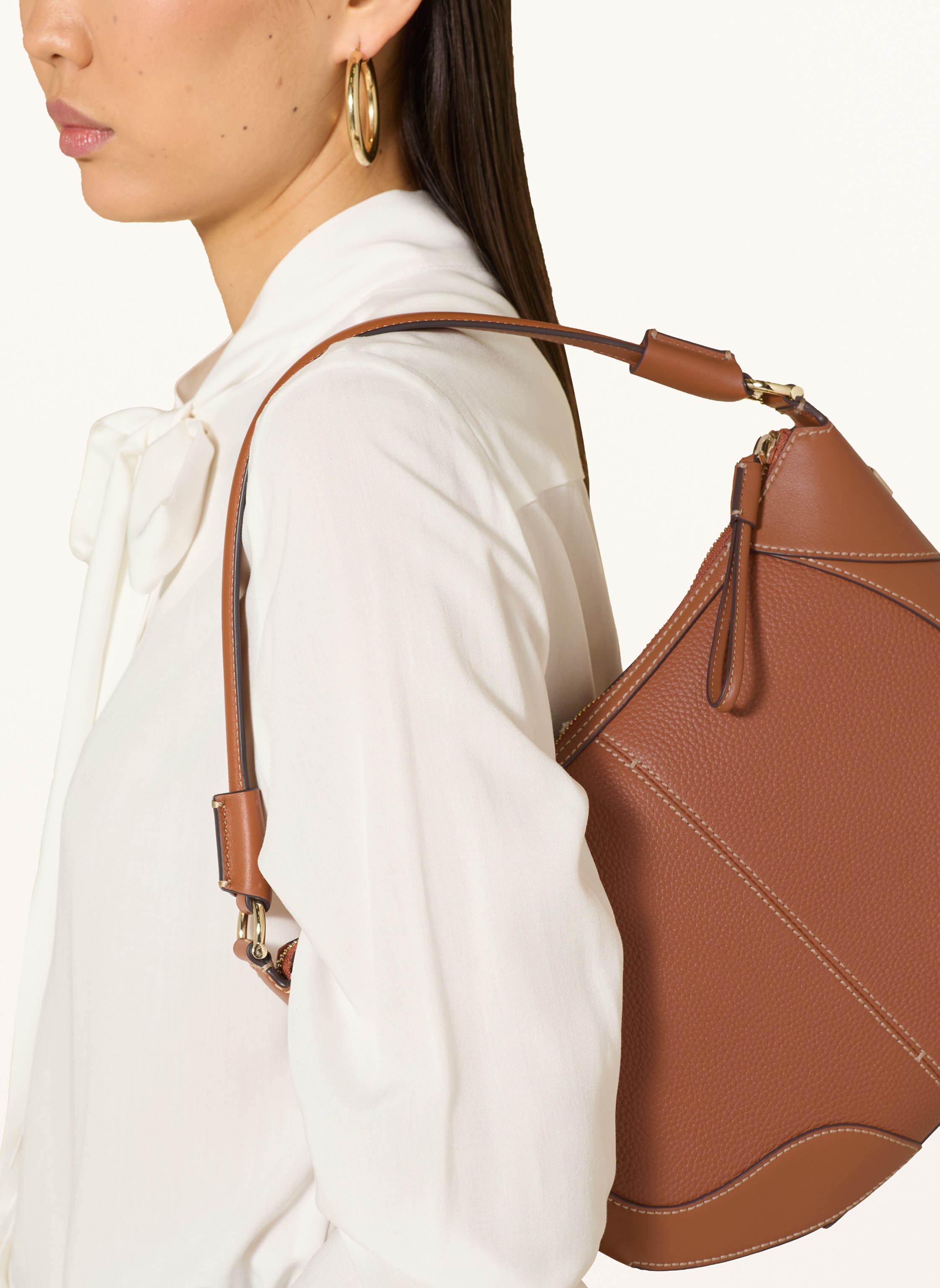 Thumbnail - Aigner Beuteltasche Ambra Medium braun