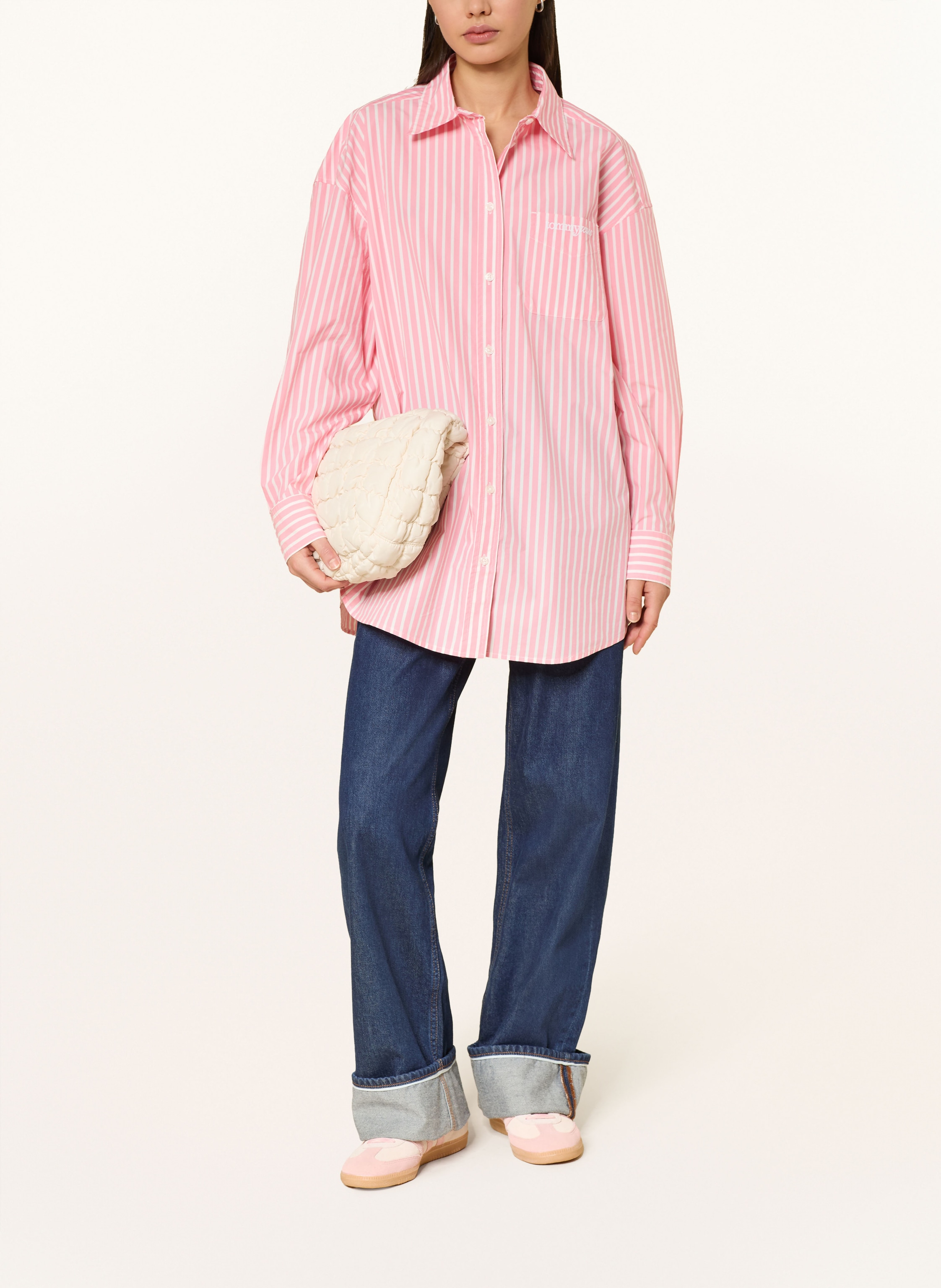 Thumbnail - Tommy Jeans Oversized-Hemdbluse rot