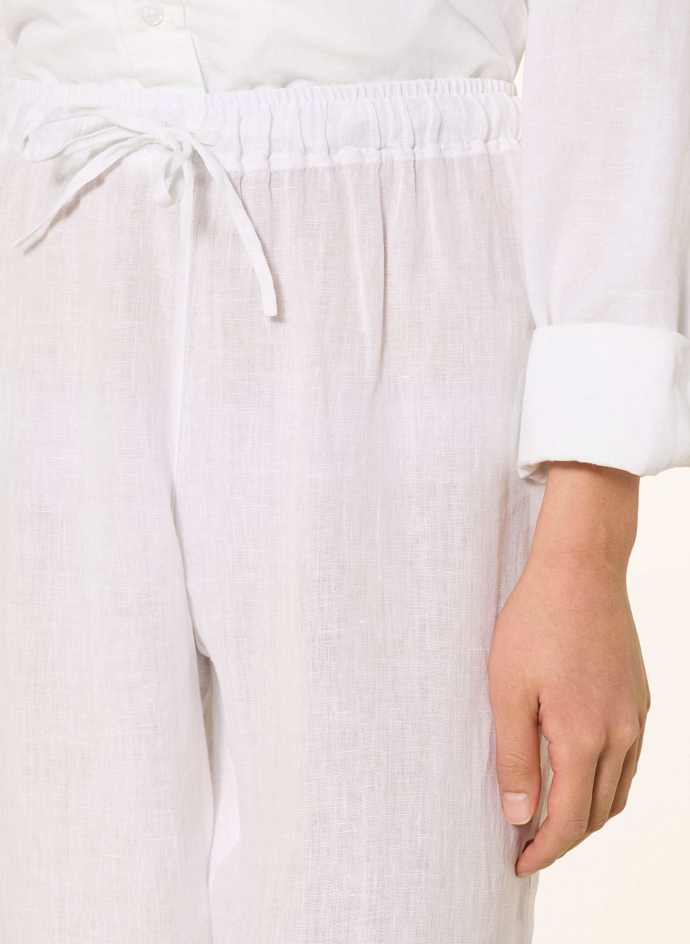 Thumbnail - 120%Lino Leinenhose weiss