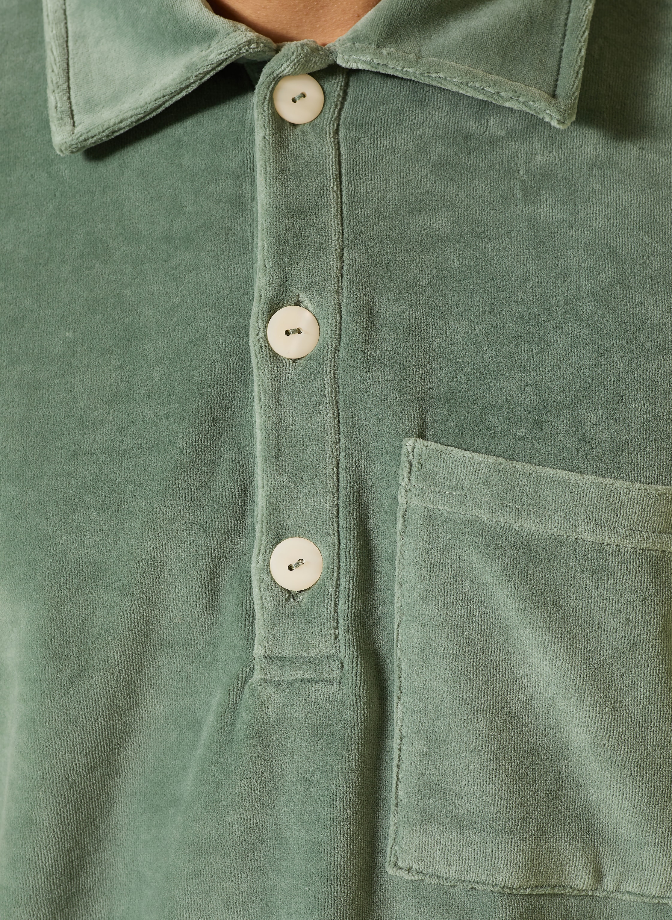 Thumbnail - Oas Resorthemd Girona Comfort Fit Aus Frottee gruen