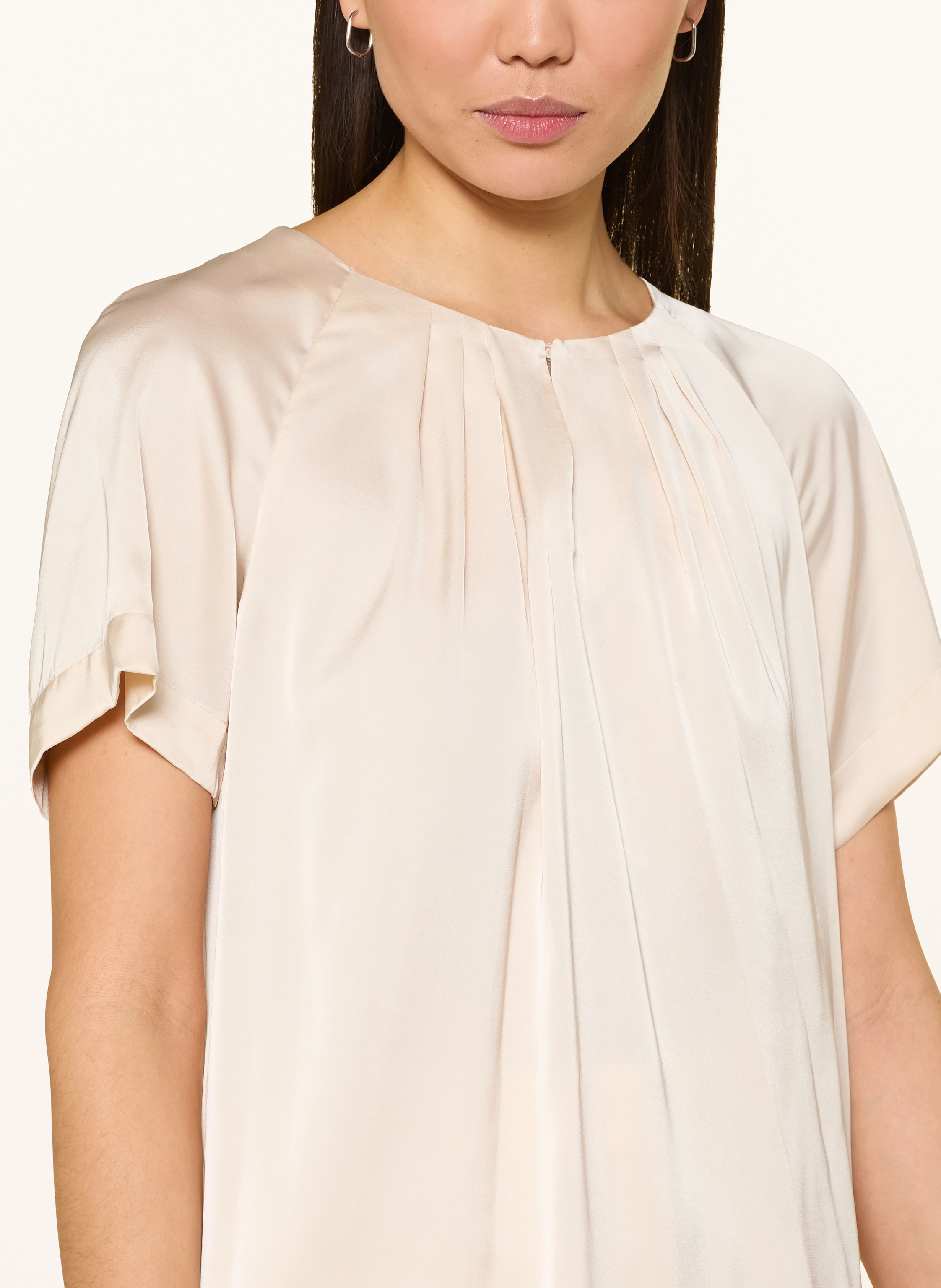 Thumbnail - Comma Blusenshirt Aus Satin beige