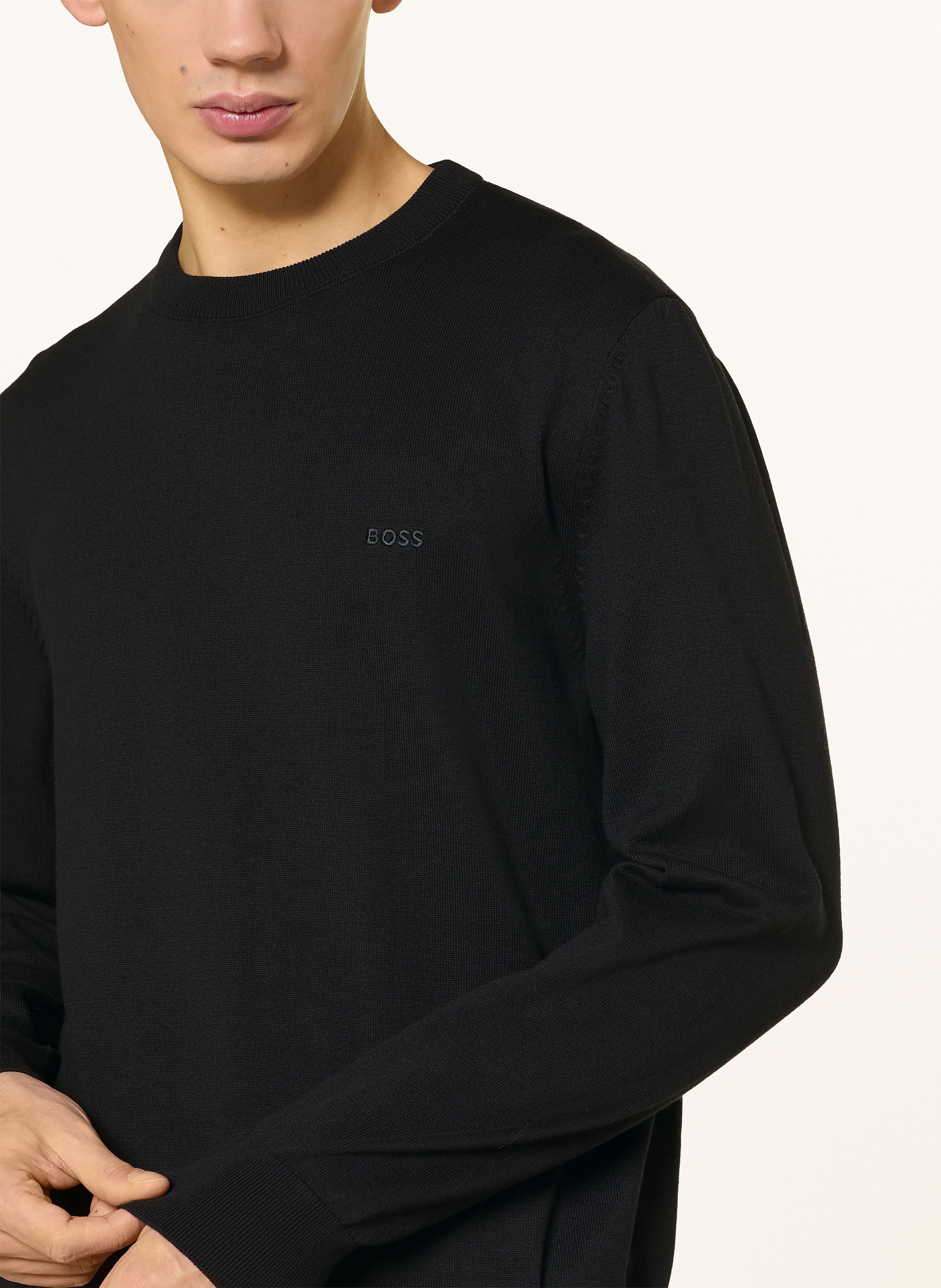 Thumbnail - Boss Pullover Upacas schwarz