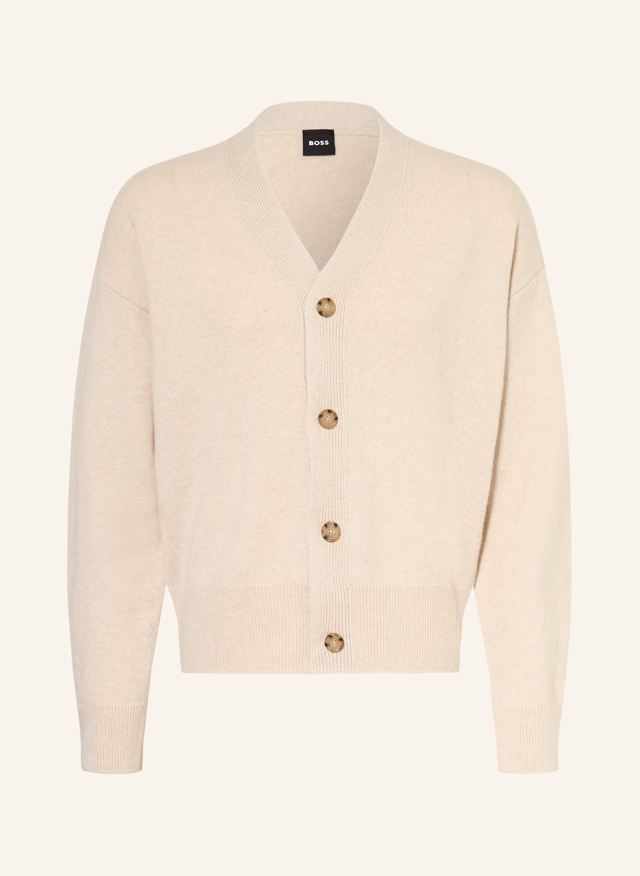 Boss Strickjacke Ucone weiss